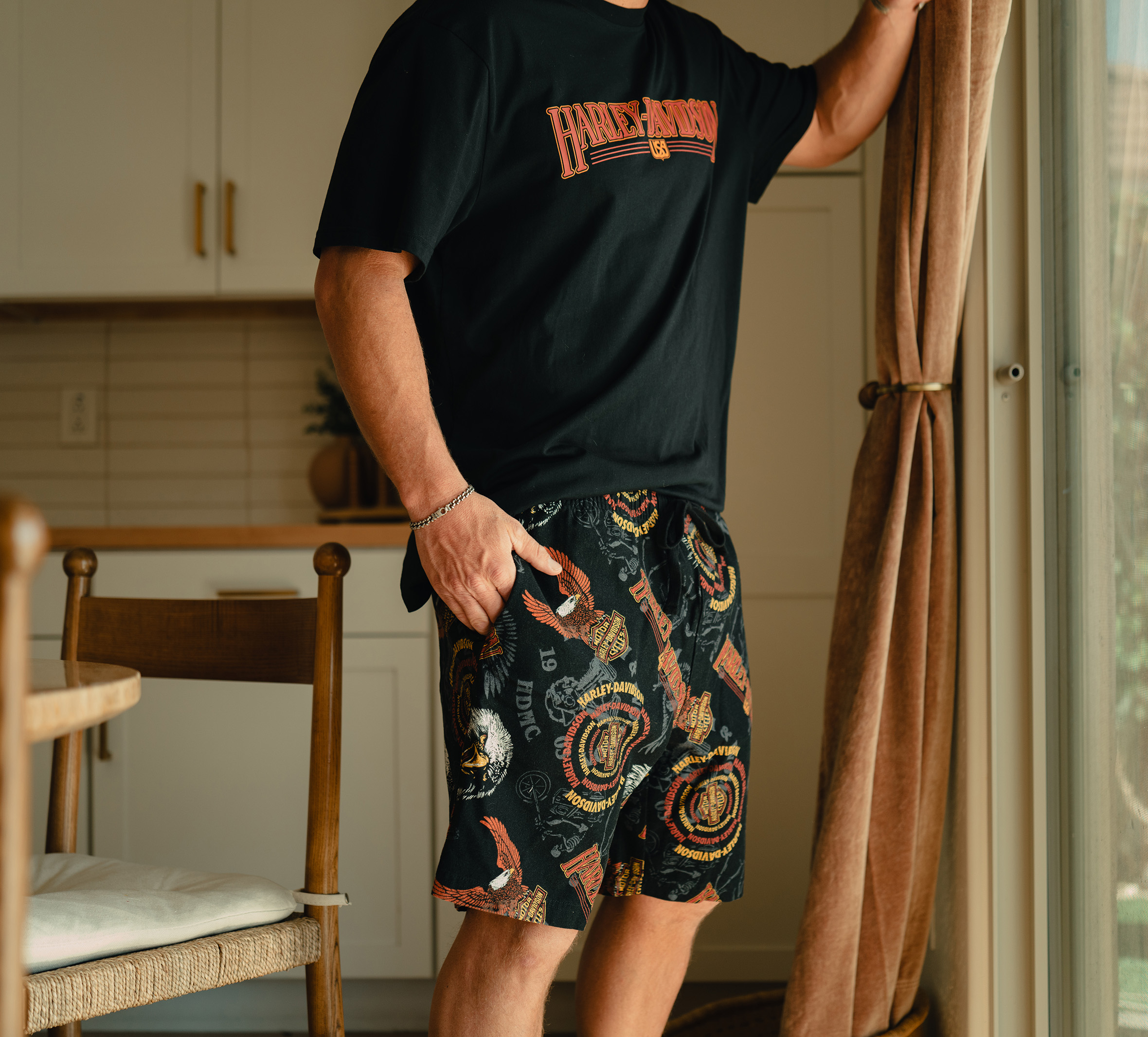 Men's 80s Tank Pajama Shorts Set
