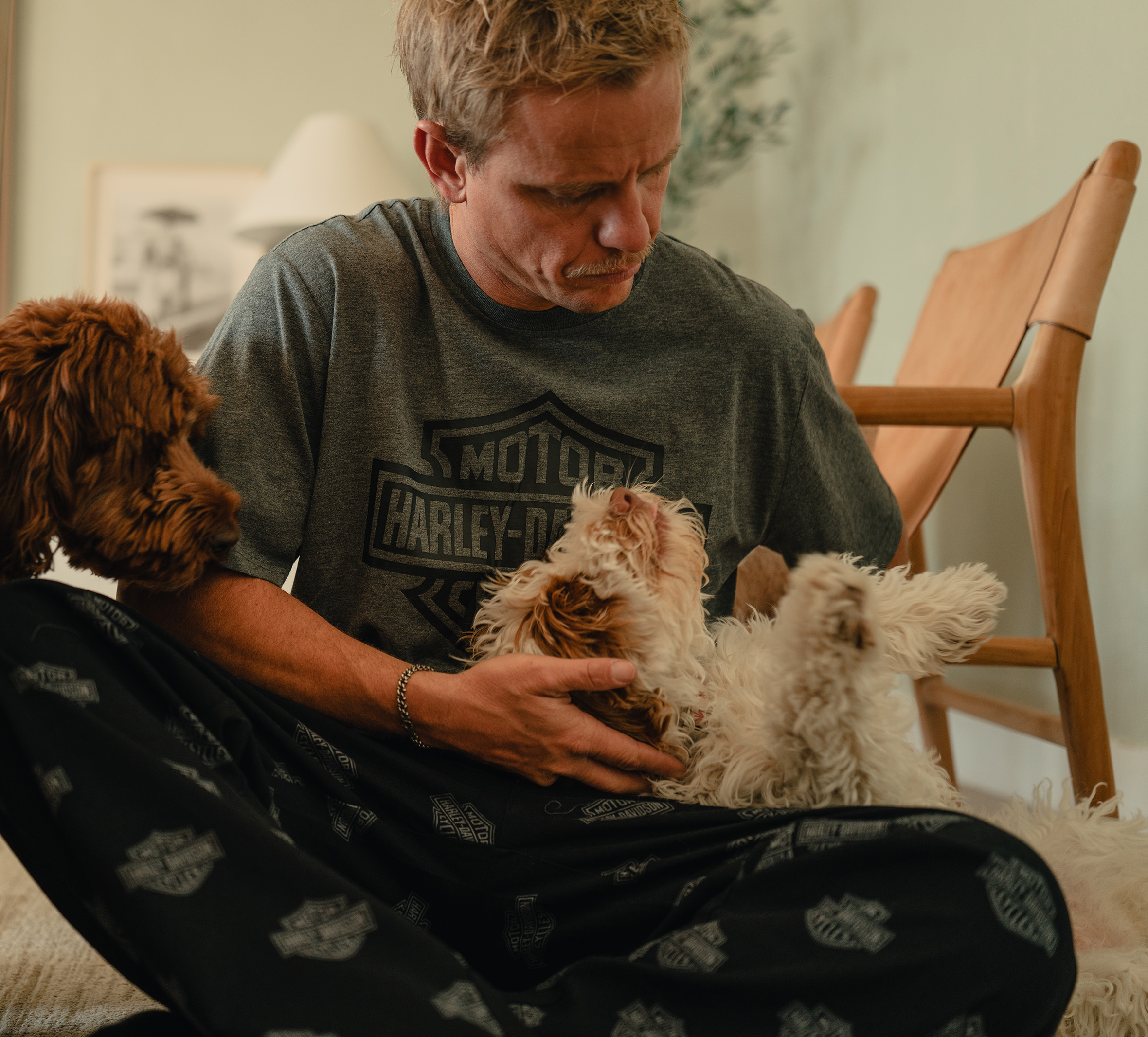 Men's Bar & Shield Pajama Pants Set