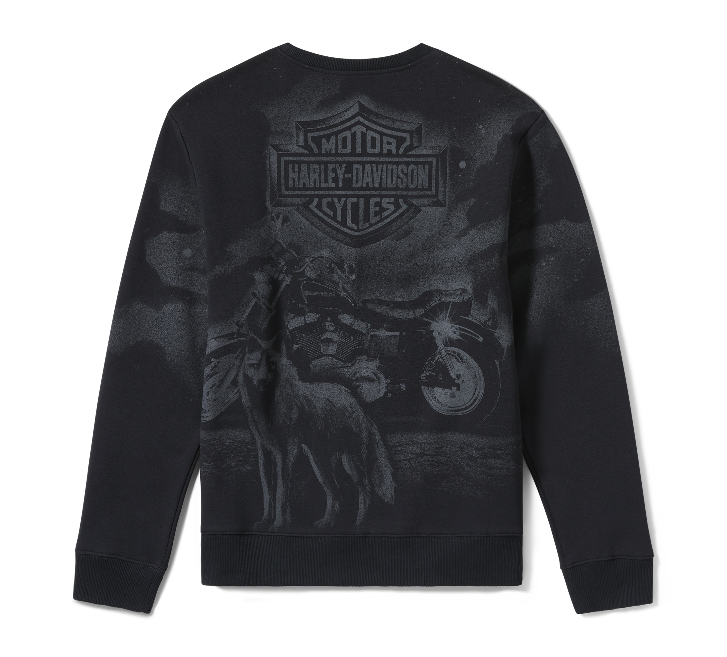 Harley-Davidson スウェット Harley-Davidson® Men's Ghoulish Biker Skull Pullover Fleece