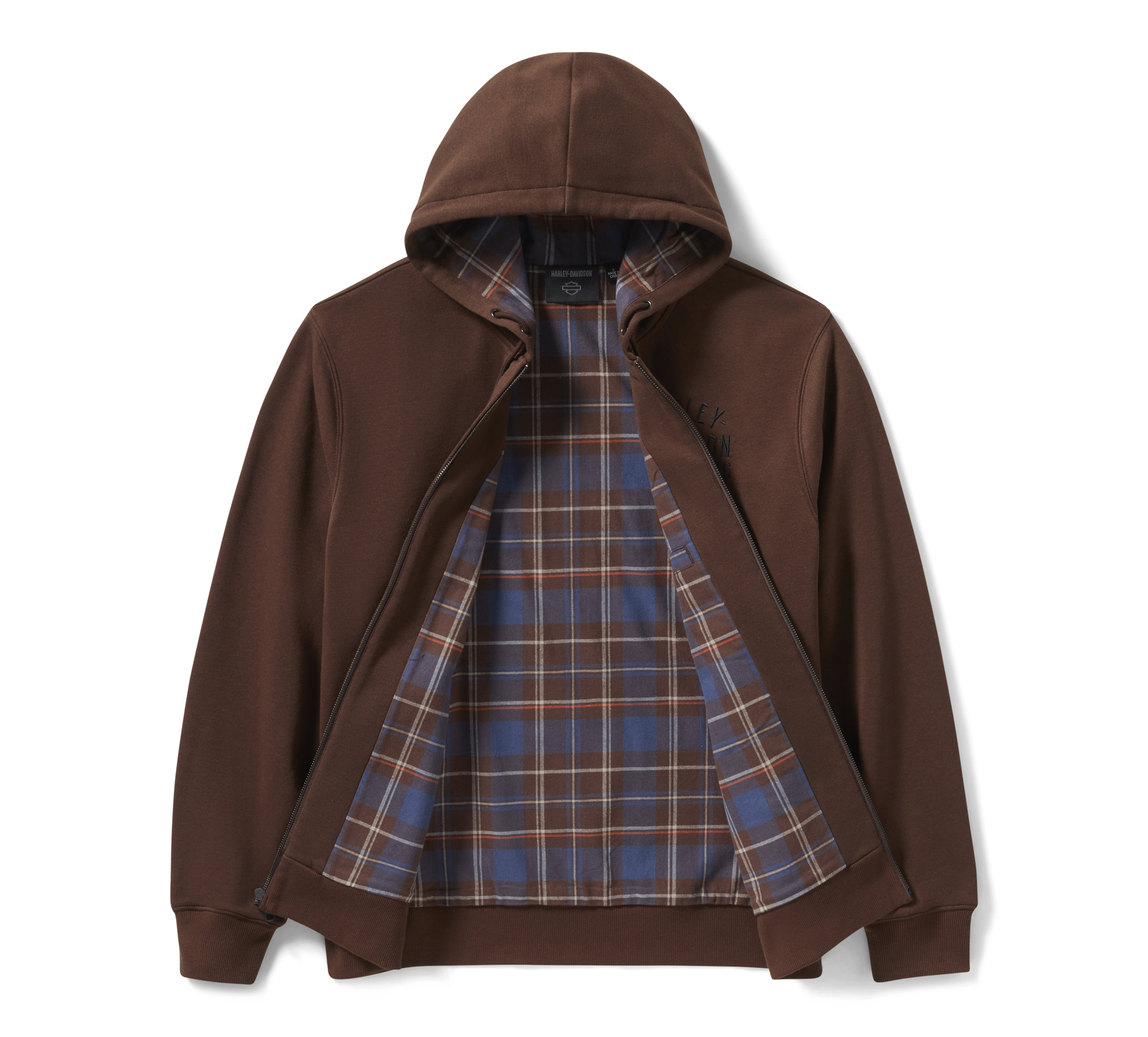 HARLEY-DAVIDSON ジャケット XL Harley-Davidson Men's Hooded Sweatshirt, Bar & Shield Zip