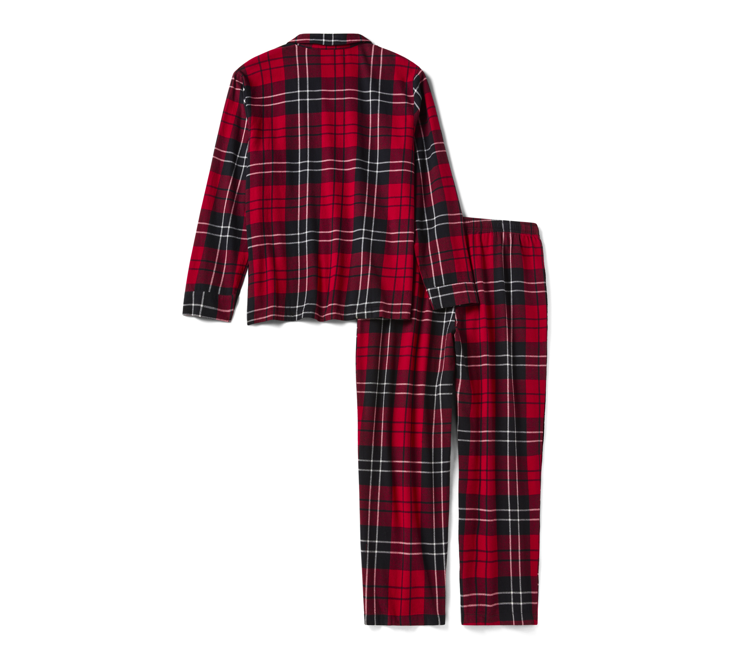 Men's Bar & Shield Plaid Pajama Set