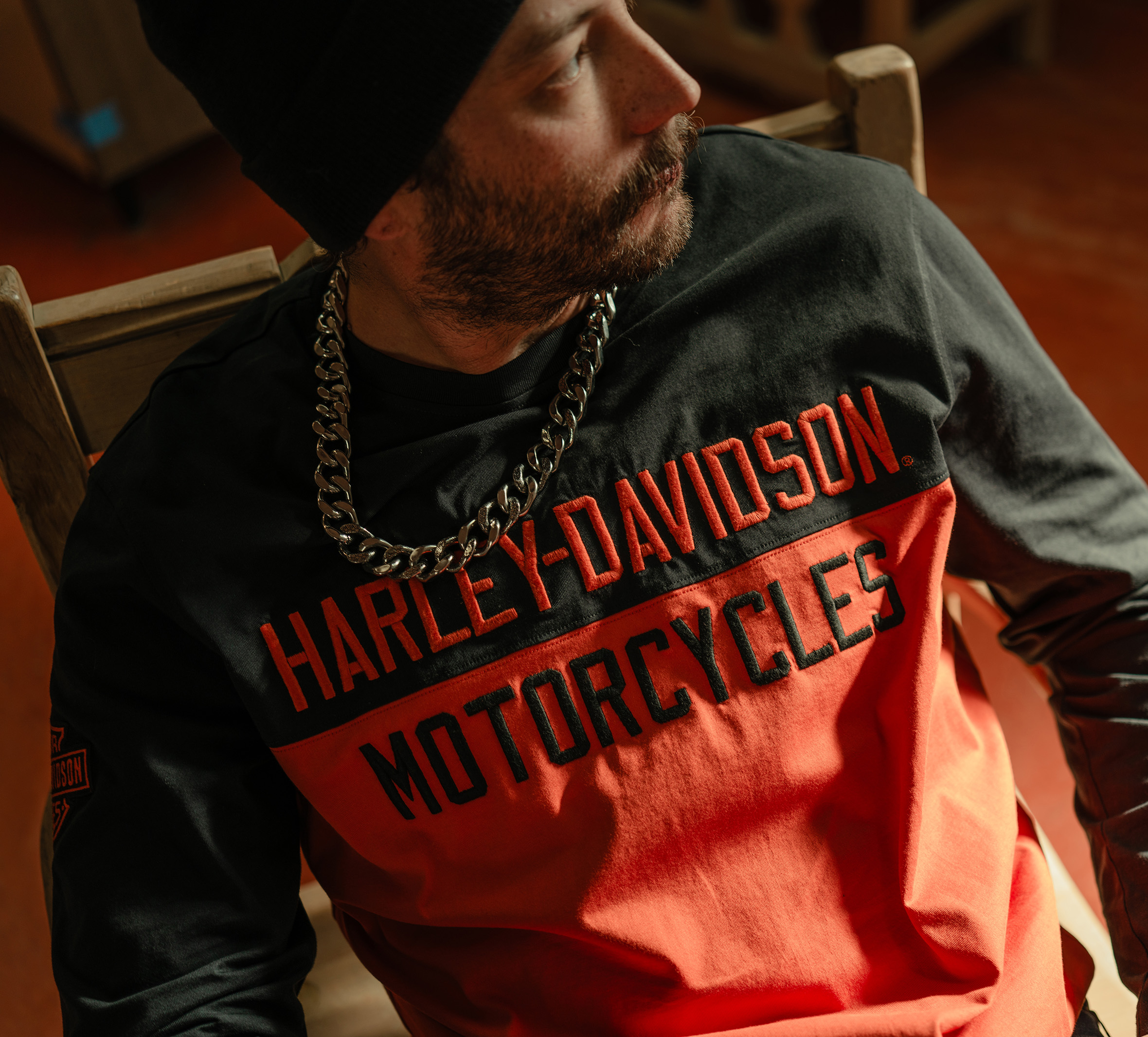 Men's Essential Colorblock Long Sleeve Top | Harley-Davidson UK