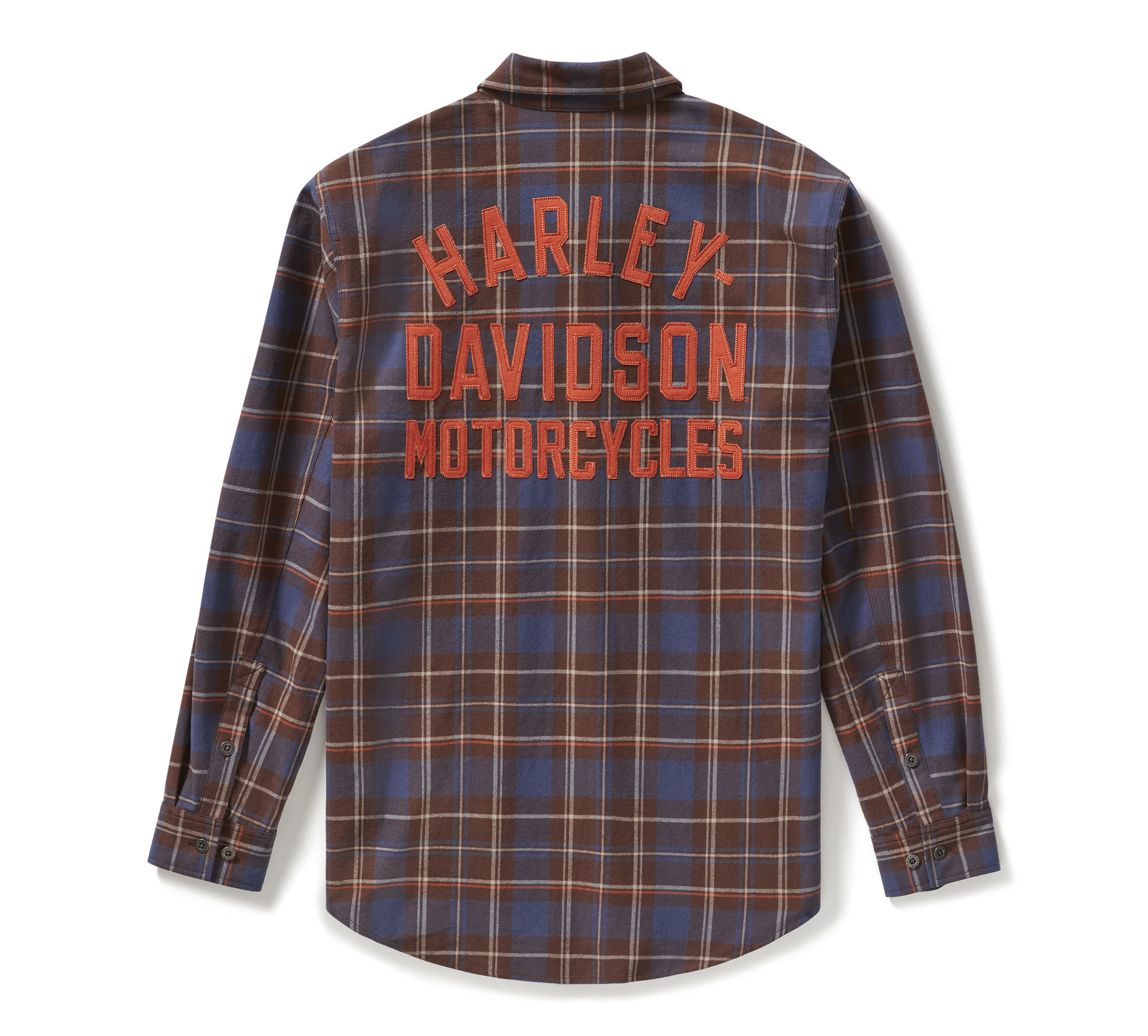 Men's Racer Font Yarn Dyed Plaid Shirt