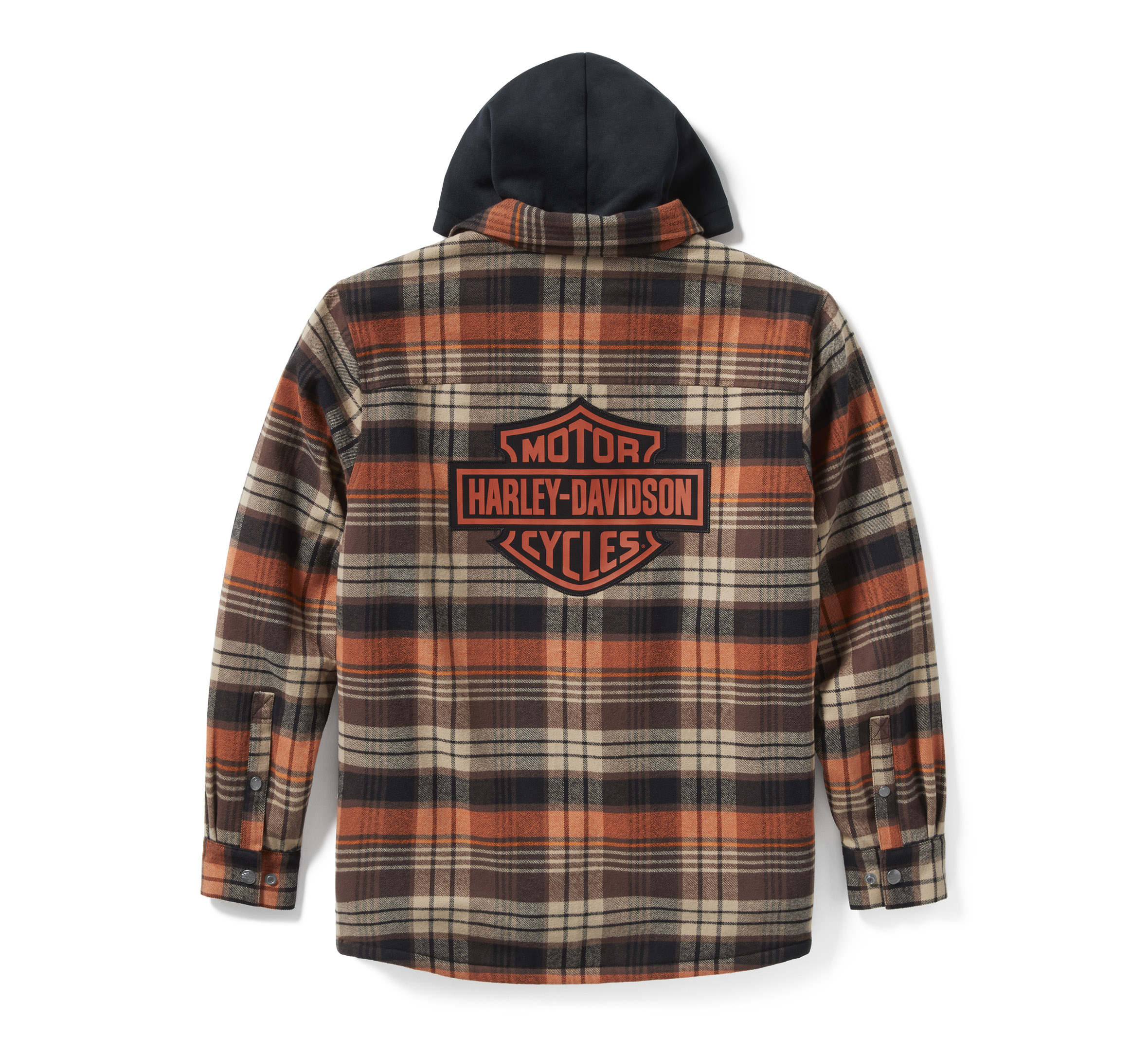 Men's Bar & Shield Hooded Shirt Jacket