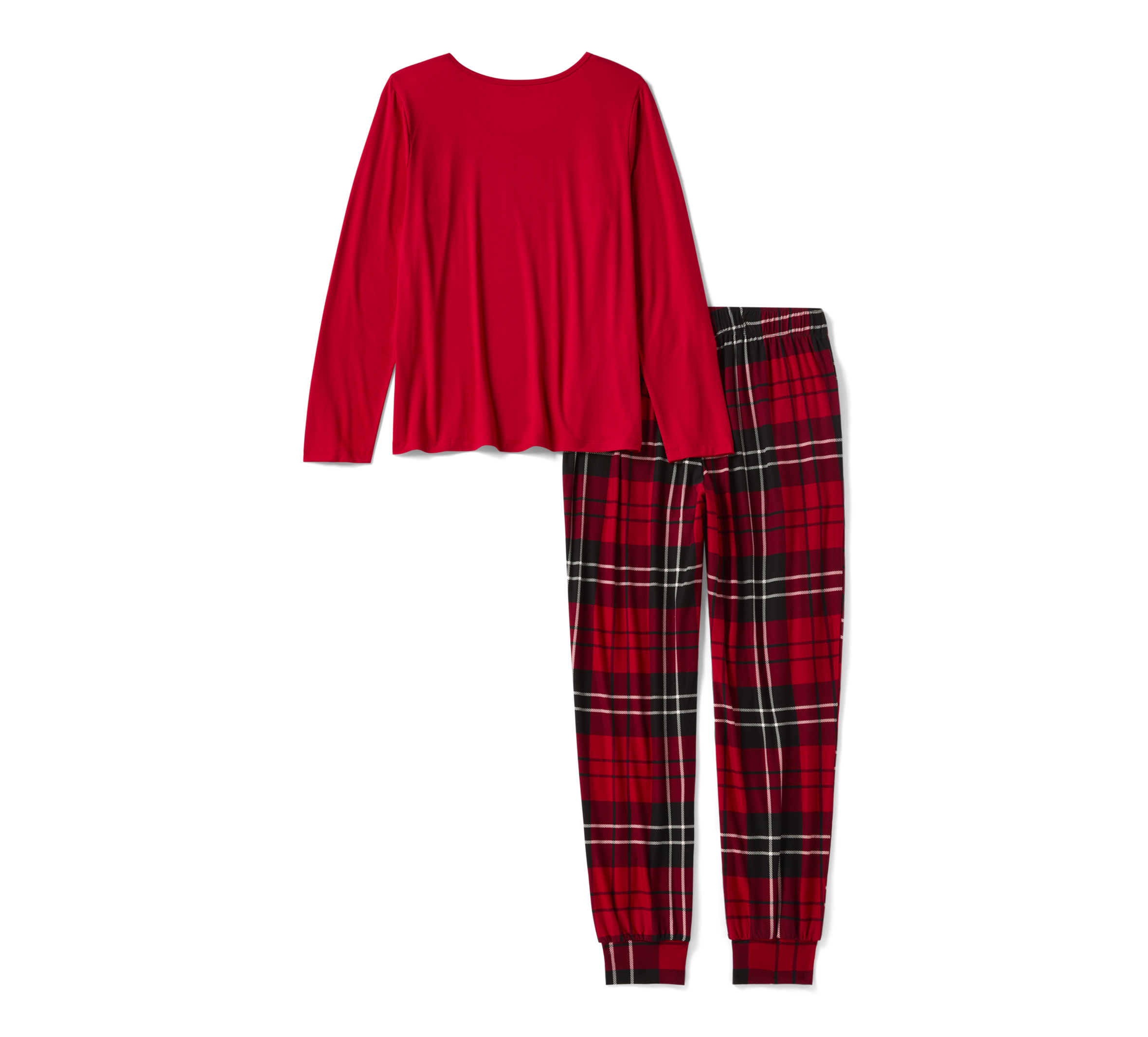 Women's Bar & Shield Plaid Pajama Set