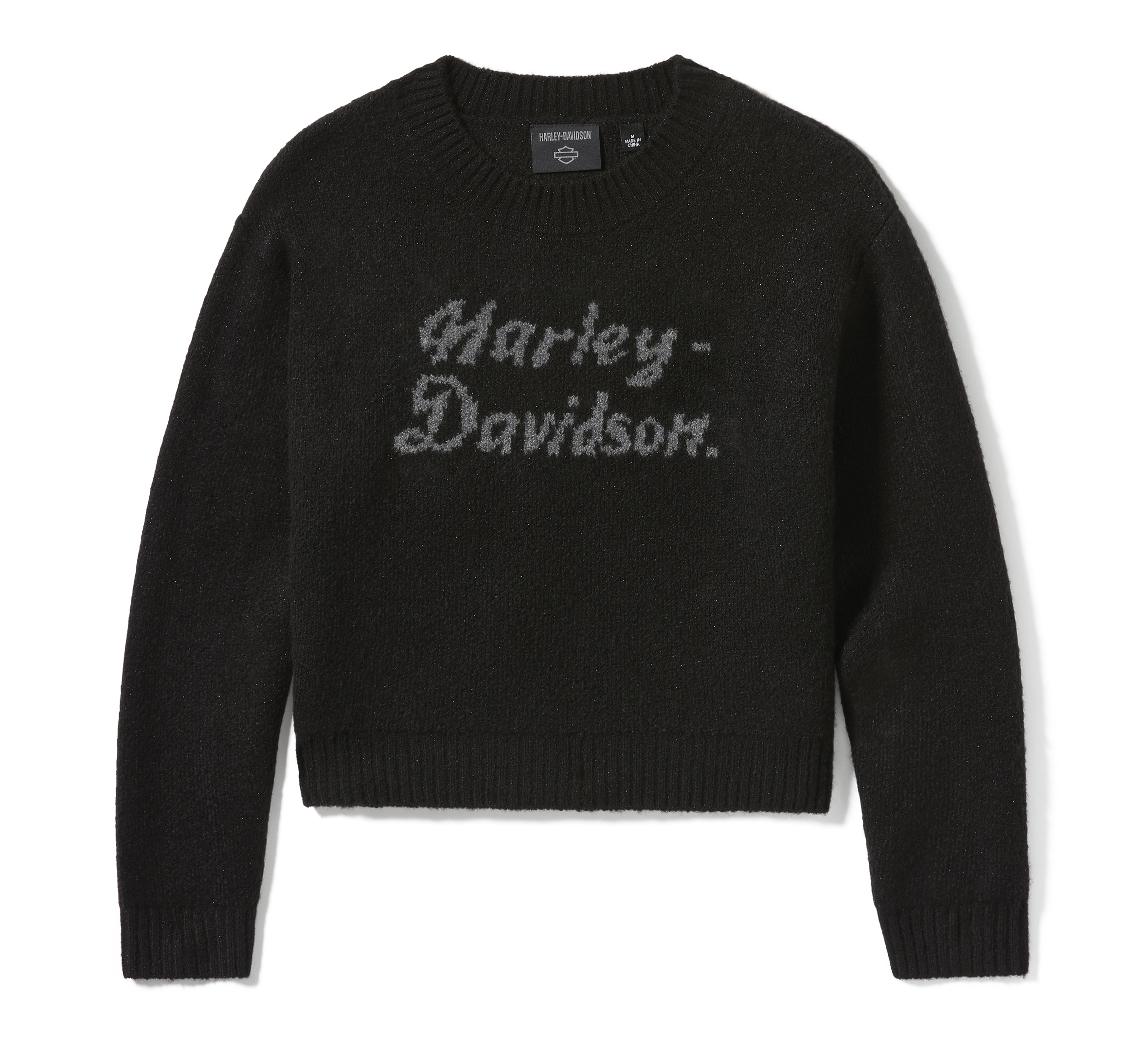 Women's Metallic Script Intarsia Sweater | Harley-Davidson USA