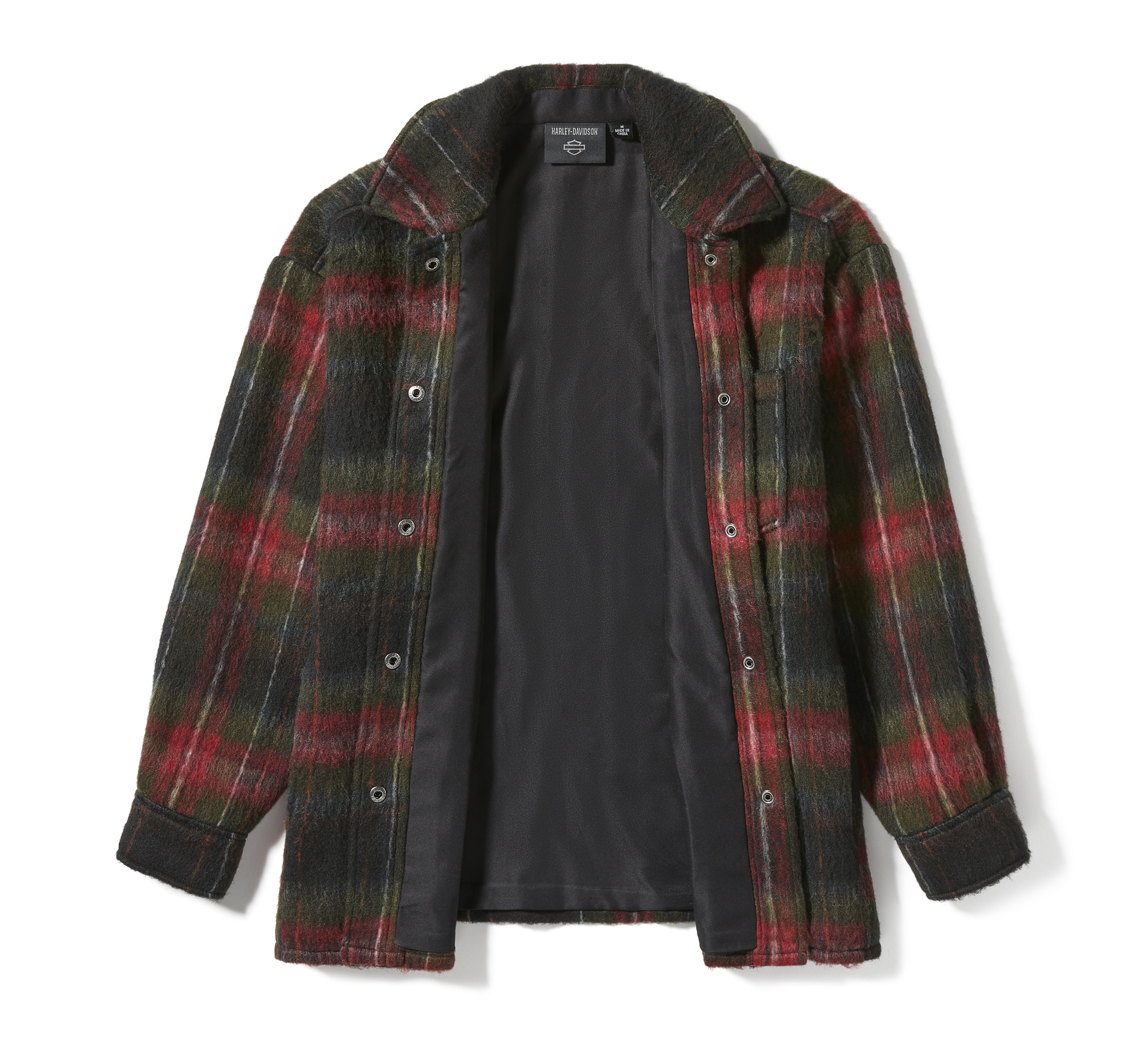 Women's H-D Tartan Plaid Shirt Jacket