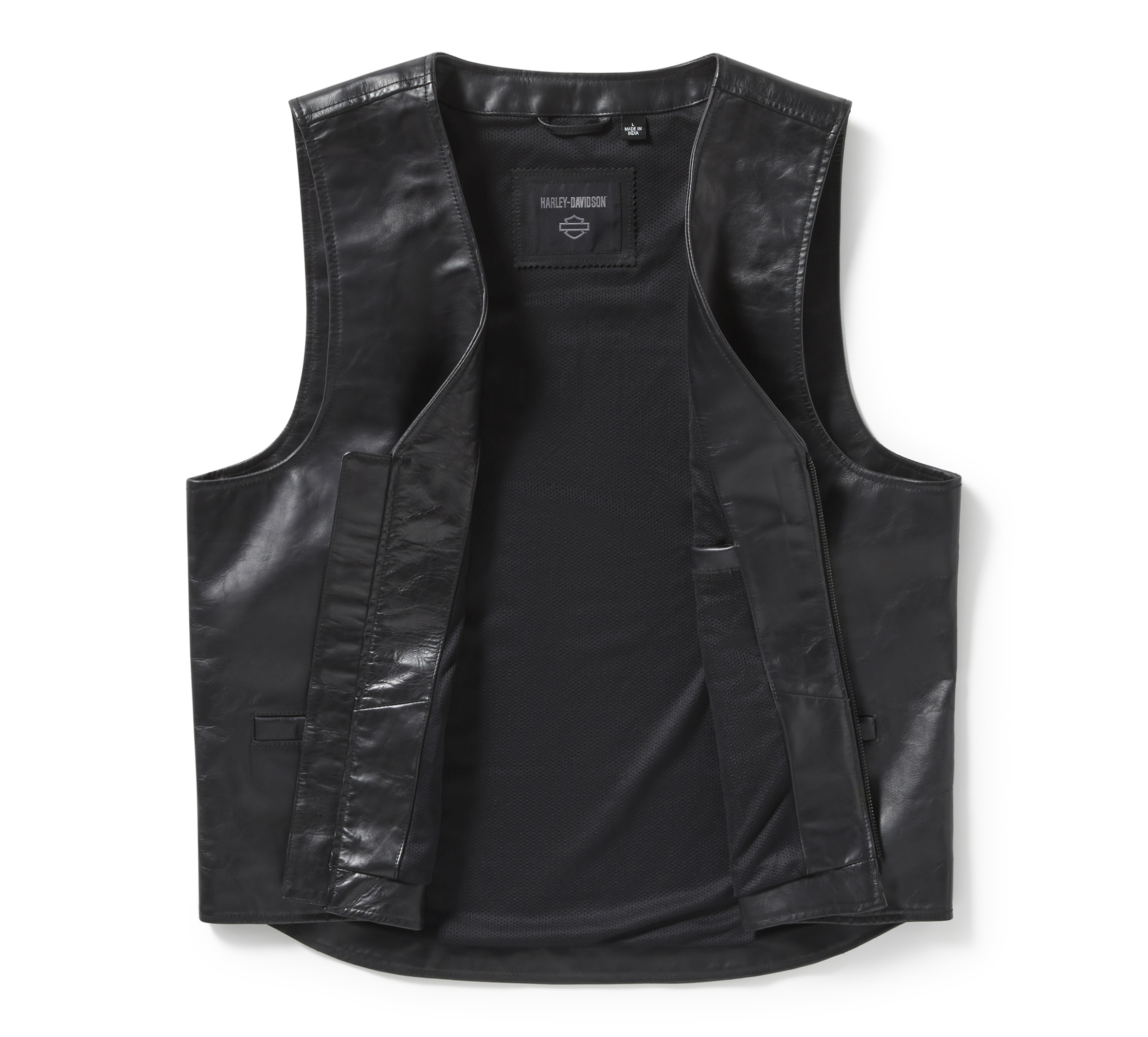 Men's Bar & Shield Leather Vest