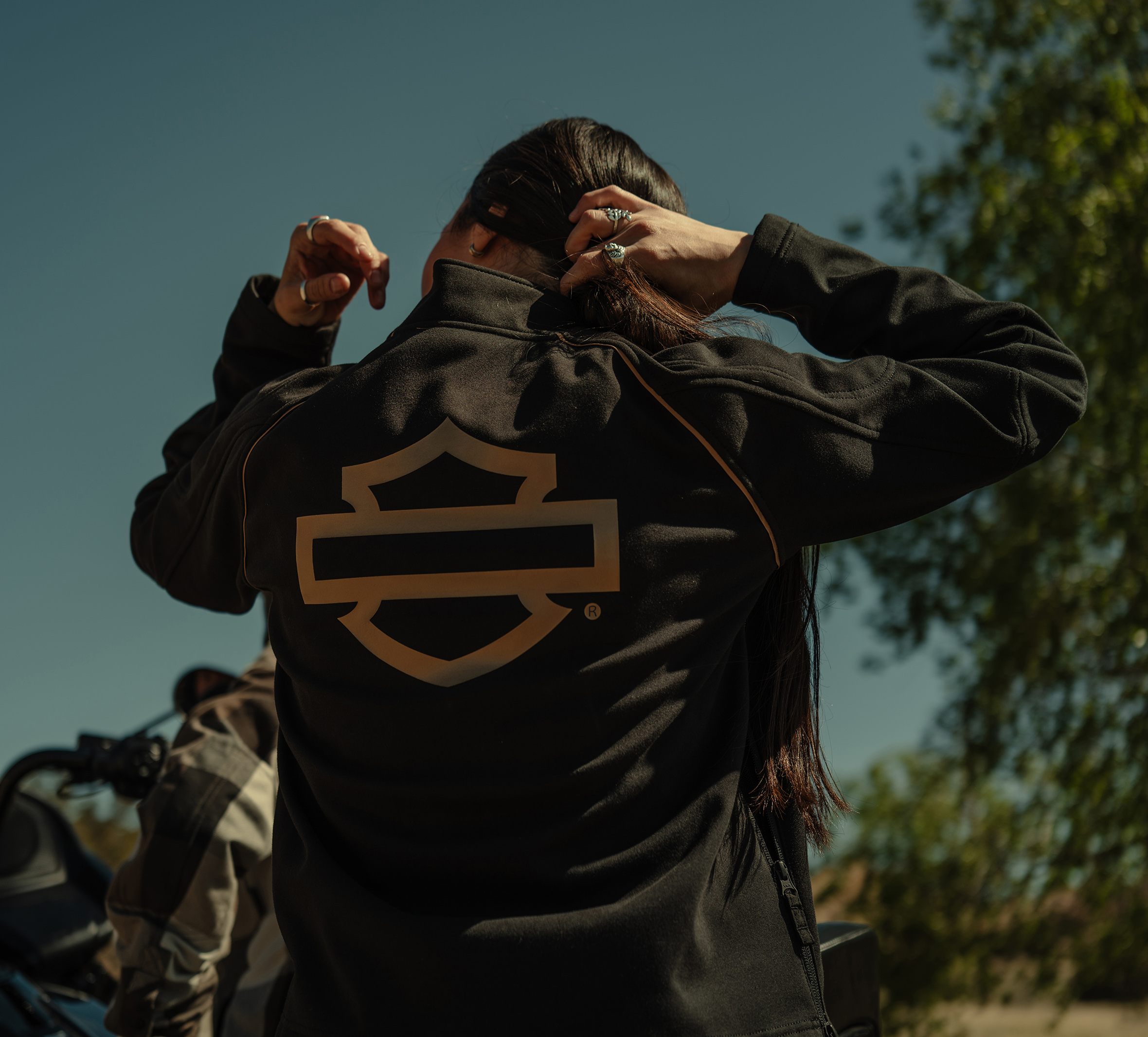 Women's H-D Deflector Half Zip Riding Fleece