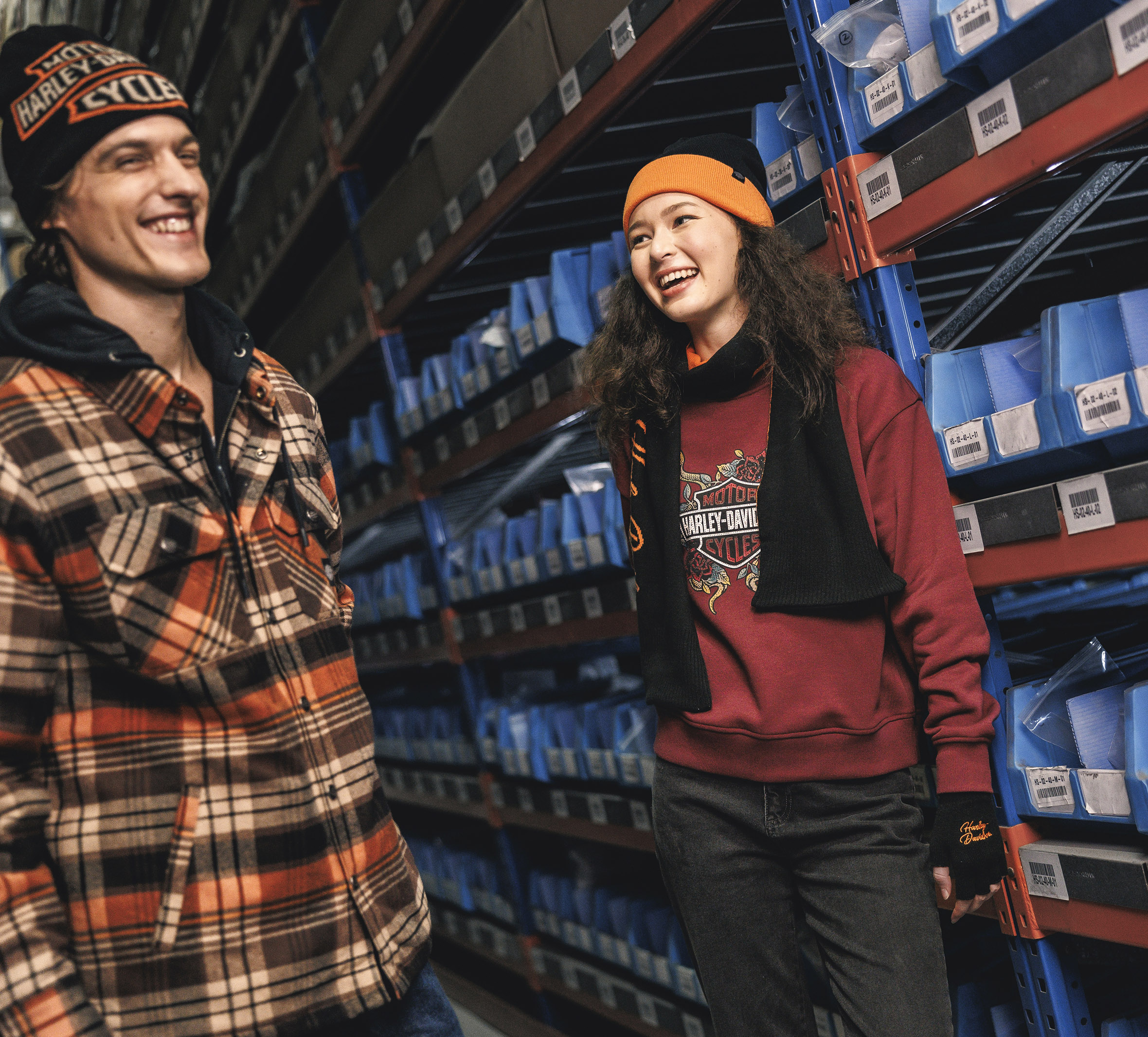 Oversized Bar & Shield Beanie