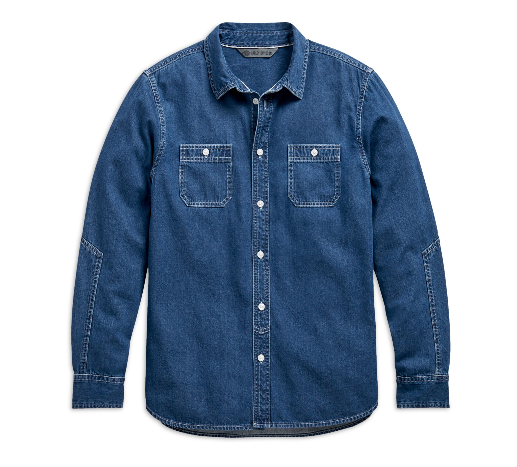 mens slim denim shirt