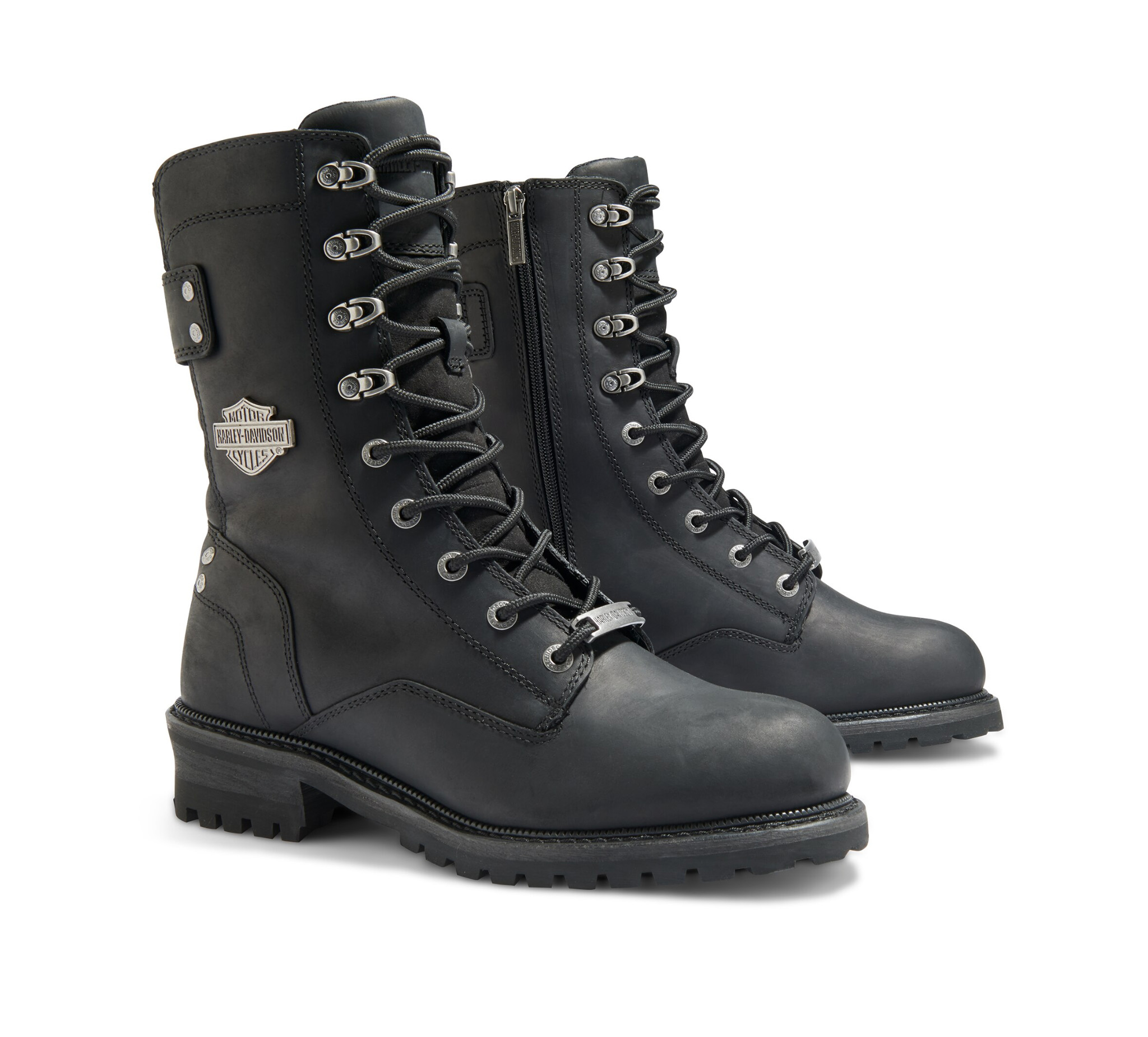 harley davidson steel toe boots with zipper