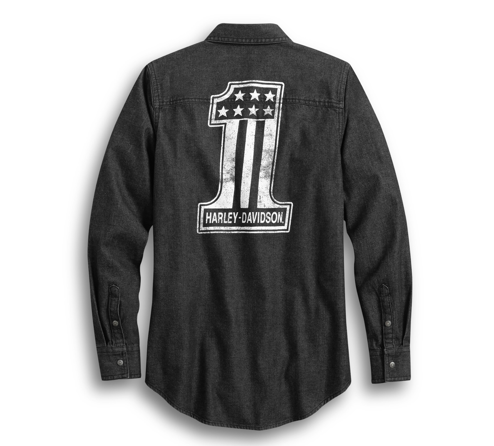 harley davidson womens denim shirt