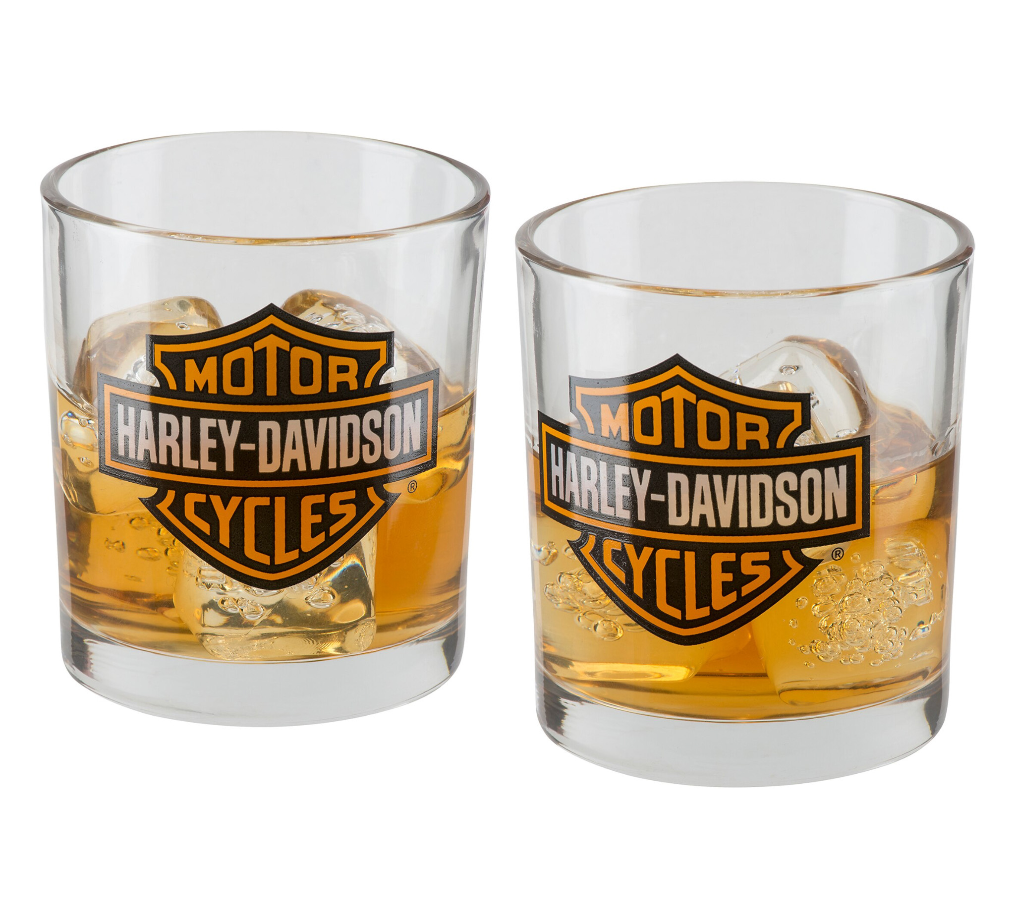 Harley-Davidson Label Craft Beer Glasses Set, Unique H-D Graphics - Set of  4