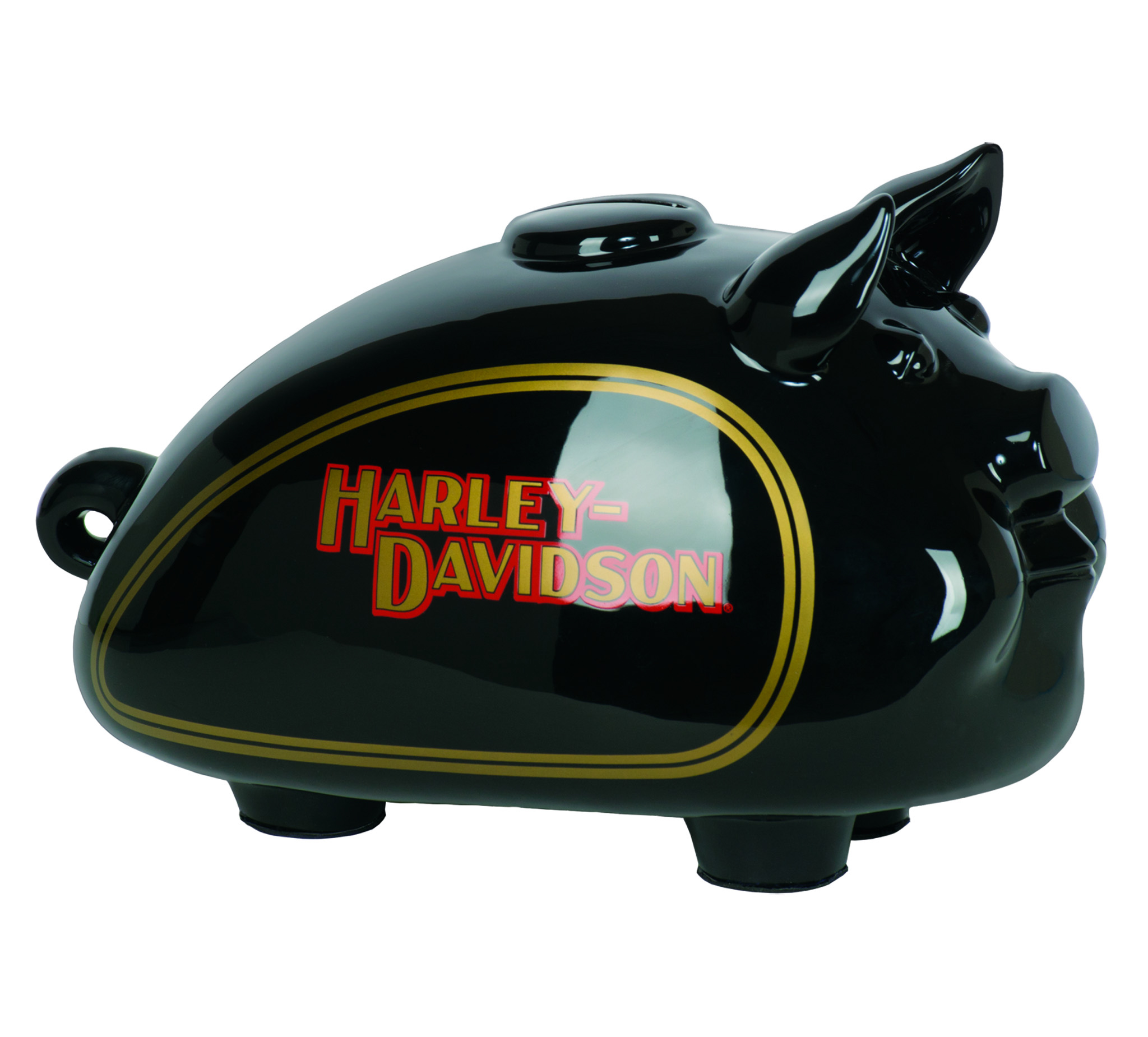HARLEY DAVIDSON 110TH ANNIVERSARY CERAMIC HOG PIG BANK ** DISCONTINUED ** 
