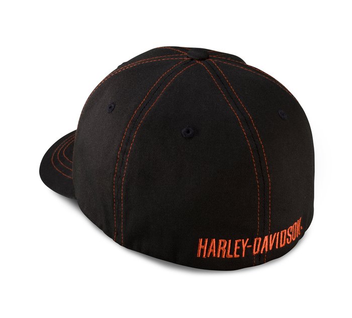 Contrast Stitch Logo Stretch Cap | Harley-Davidson USA