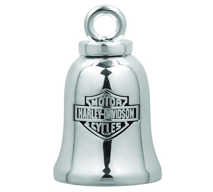 Silver Bar & Shield Logo Ride Bell 1