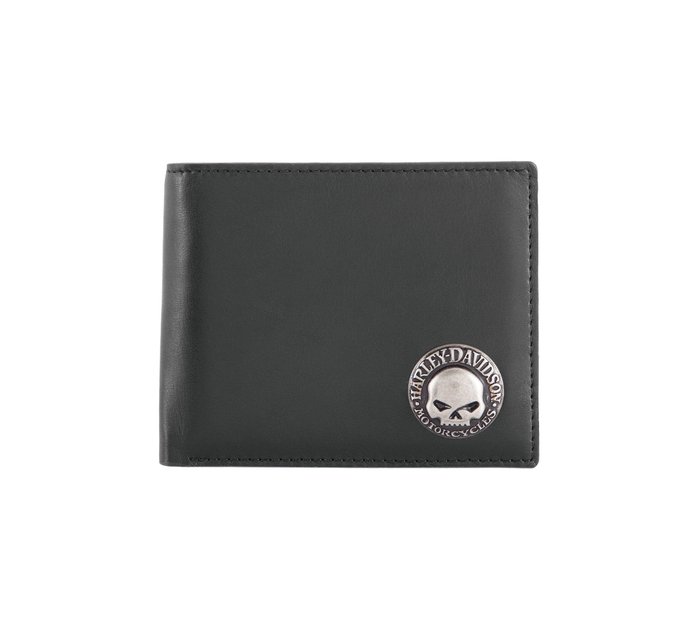 Men's Skull Concho Bifold Wallet 1