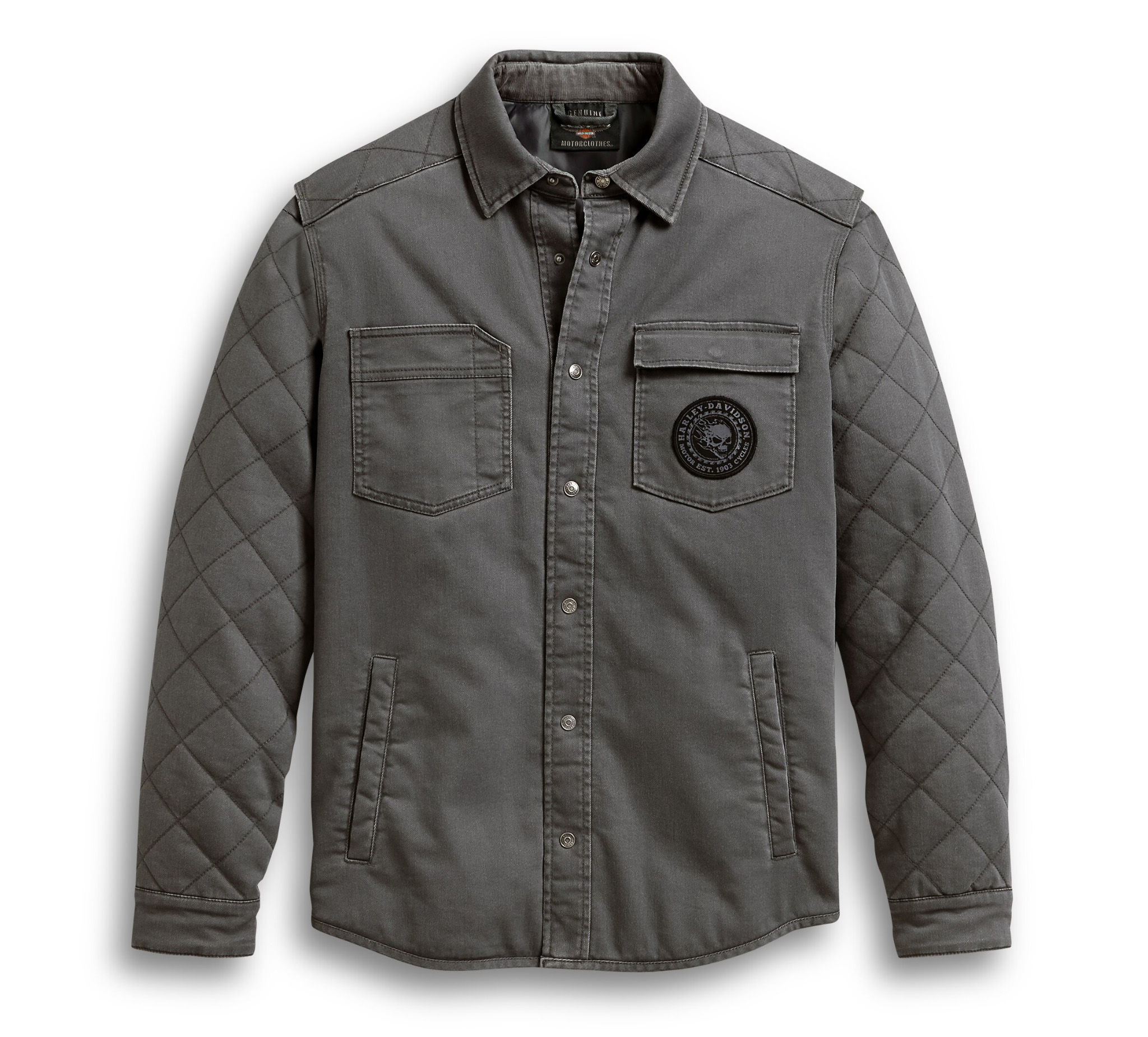 Men's Diamond Quilted Shirt Jacket 9611720VM HarleyDavidson USA