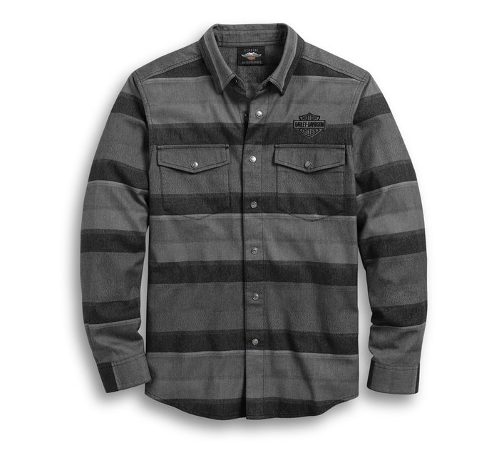 Men's Horizontal Ombre Stripe Shirt 1