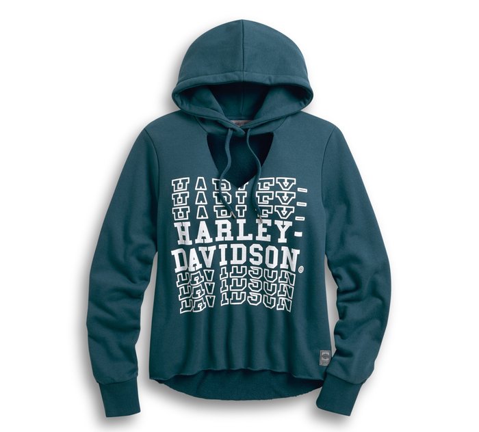 Women's Cut-Out Pullover Hoodie 1