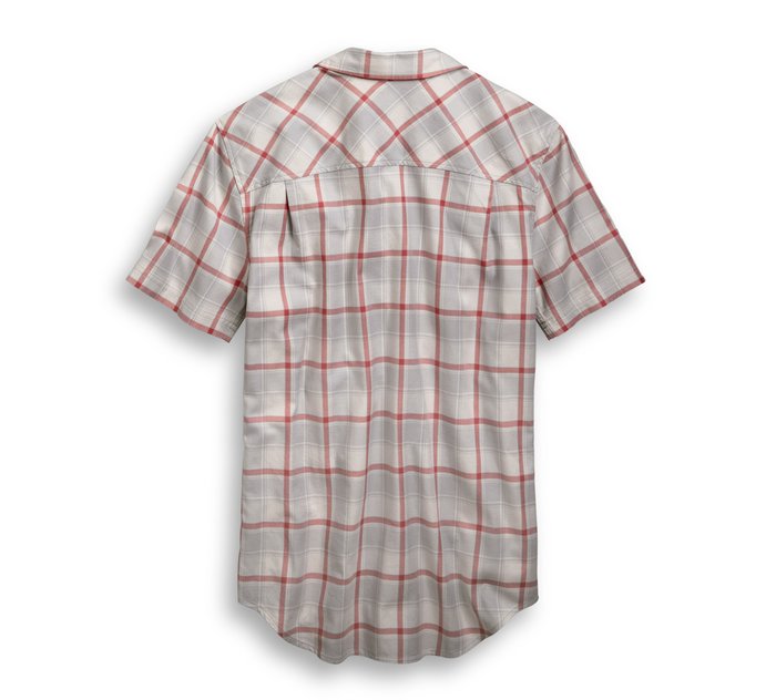 Men's Multi-Patch Plaid Slim Fit Shirt 1