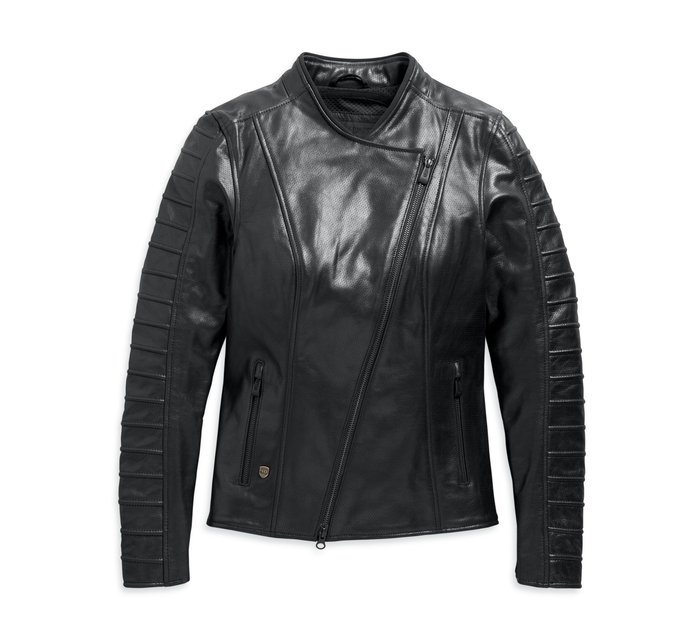 Women's Ozello Perforated Leather Jacket 1