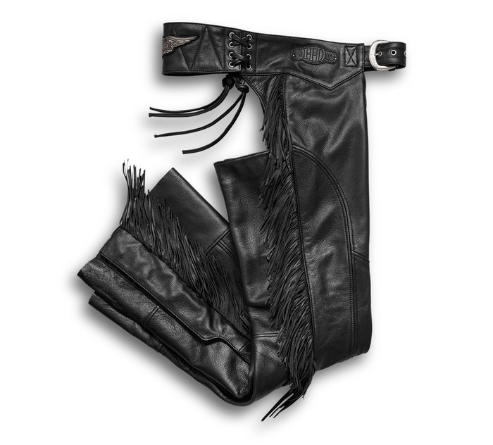 Women's Boone Fringed Leather Chaps 1