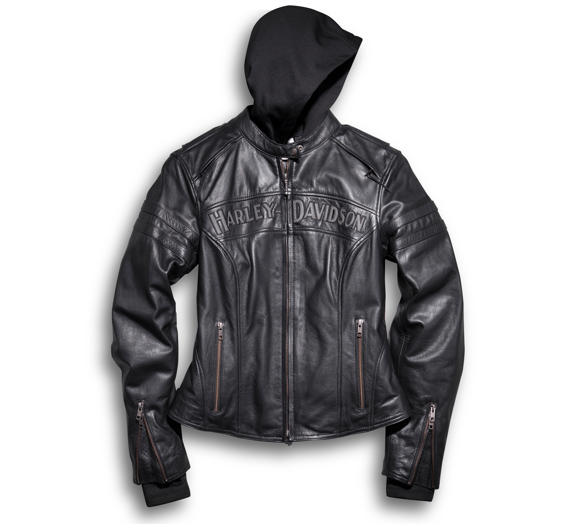 Harley Davidson Women's Sherpa Goat Leather Jacket Soft Leather 97134 ...