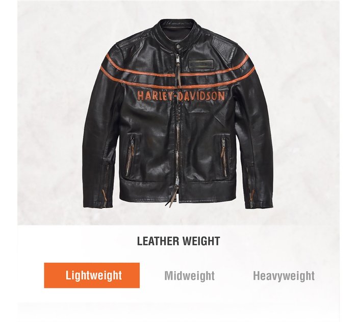 HARLEY-DAVIDSON Official Men's Leather Sleeve Slim Fit Denim Jacket Sizes S-3XL 