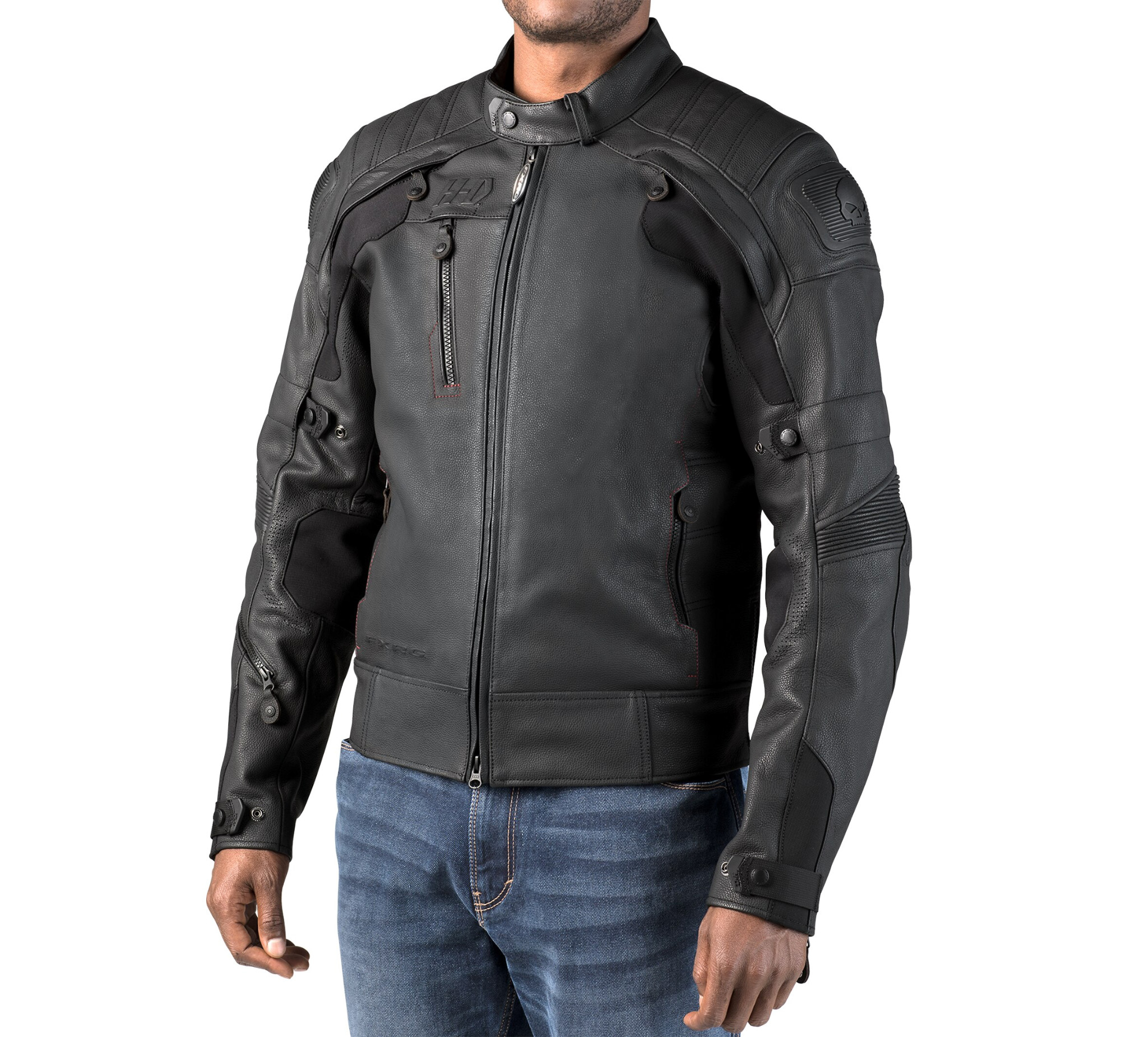 Men S Fxrg Gratify Leather Jacket With Coolcore Technology 98051 19vm Harley Davidson Usa