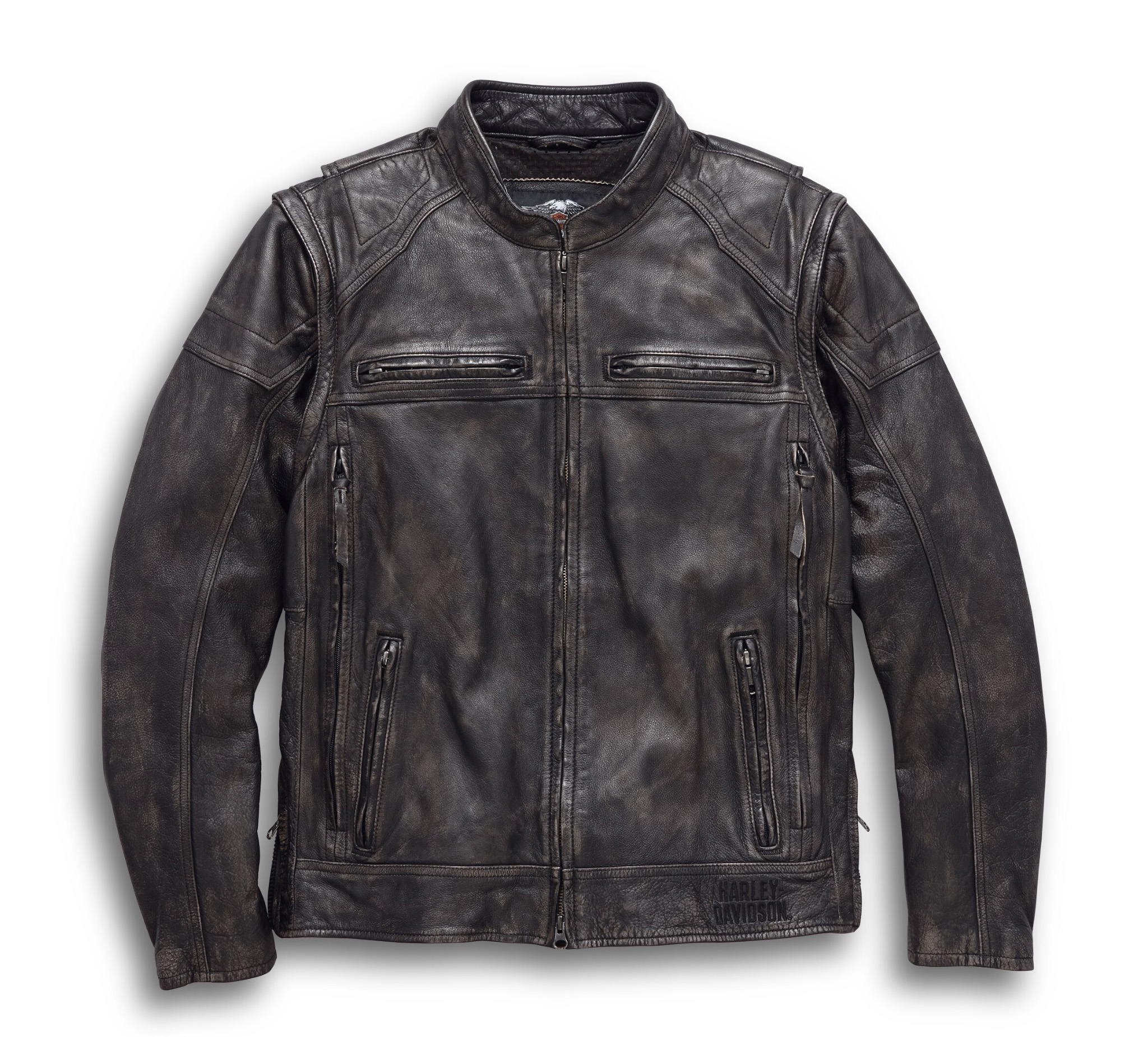 Men S Dauntless Convertible Leather Jacket 98133 17vm Harley Davidson Australia