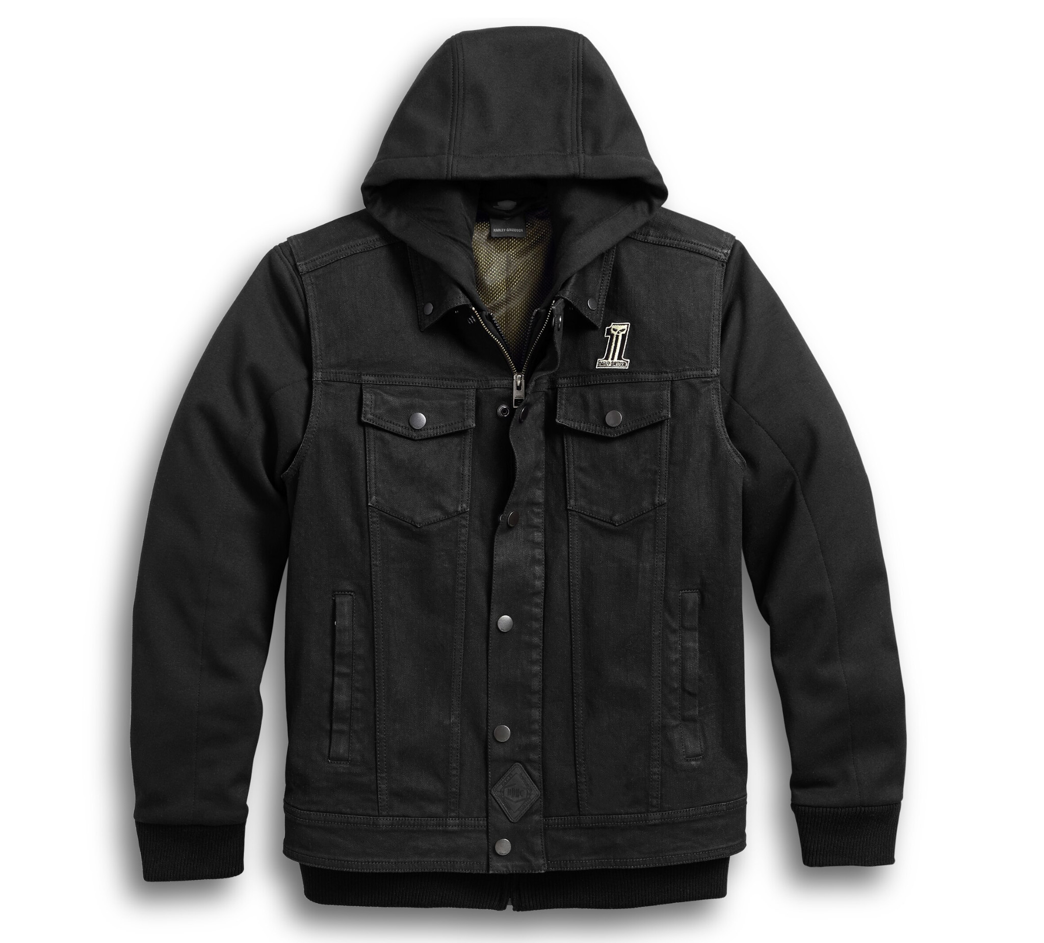 Buy Harley Davidson Navy Denim Slim Fit Jacket - Jackets for Men 1525739 |  Myntra