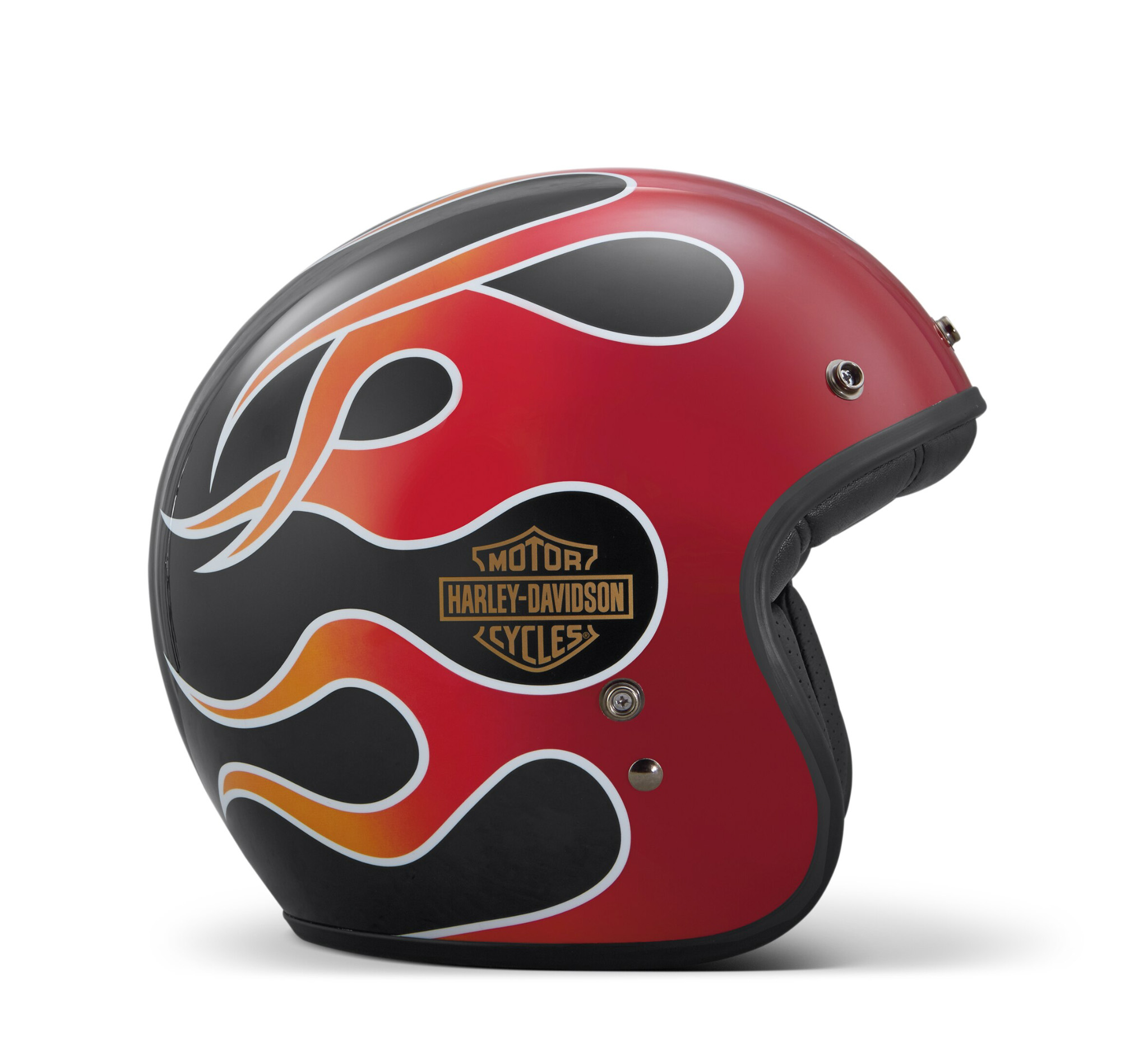 HarleyDavidson Retro Flame Open Face Helmet Motorcycle Helmets