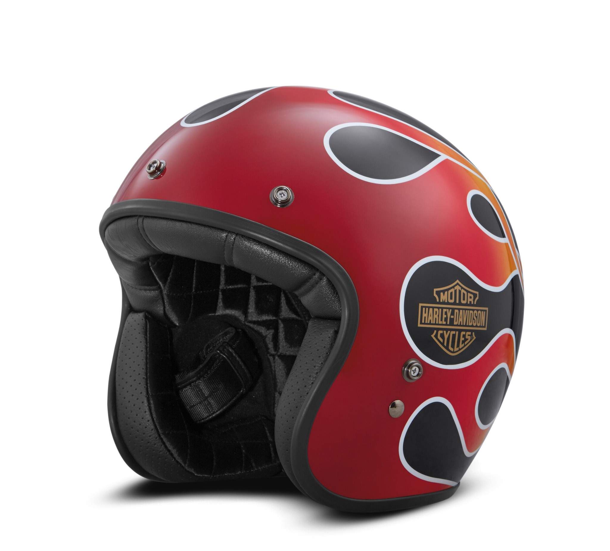 HarleyDavidson Retro Flame Open Face Helmet Motorcycle Helmets