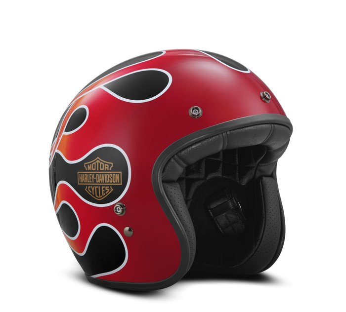 motivo extraer exposición Retro Flame B01 3/4 Helmet | Harley-Davidson LATAM