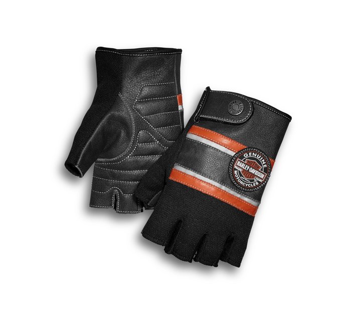 Men's Mixed Media Fingerless Gloves with Coolcore Technology 1