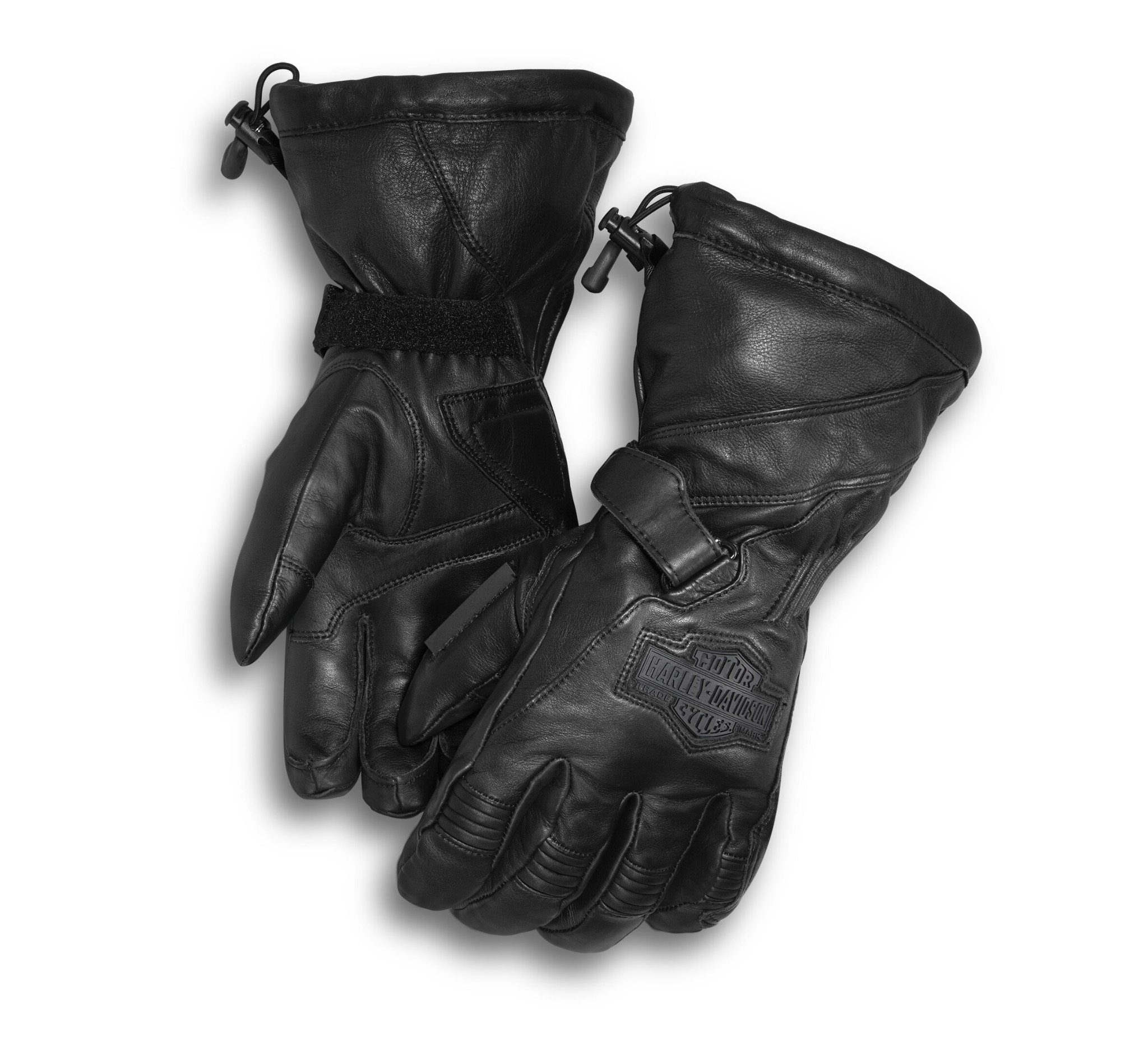 XL Padded Fingers Leather Gloves Motorcycle Motorbike Waterproof Thermal Mittens 