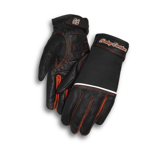 Women's Cora Leather & Mesh Full-Finger Gloves 1