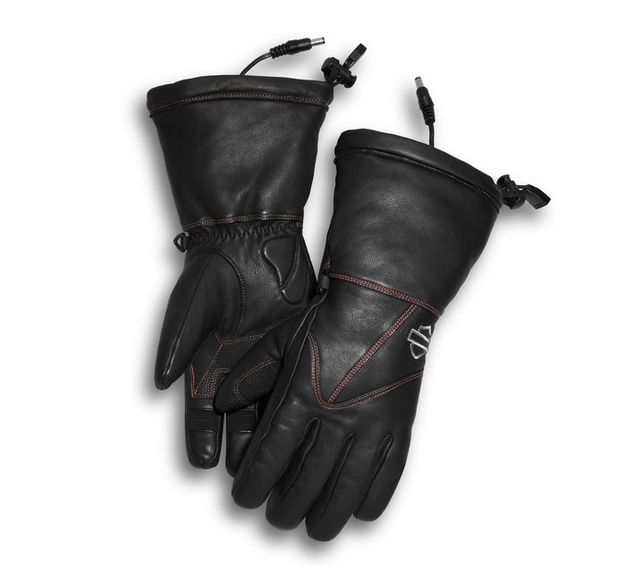 Women's Heated BTC 12V Waterproof Leather Gauntlet Gloves 1