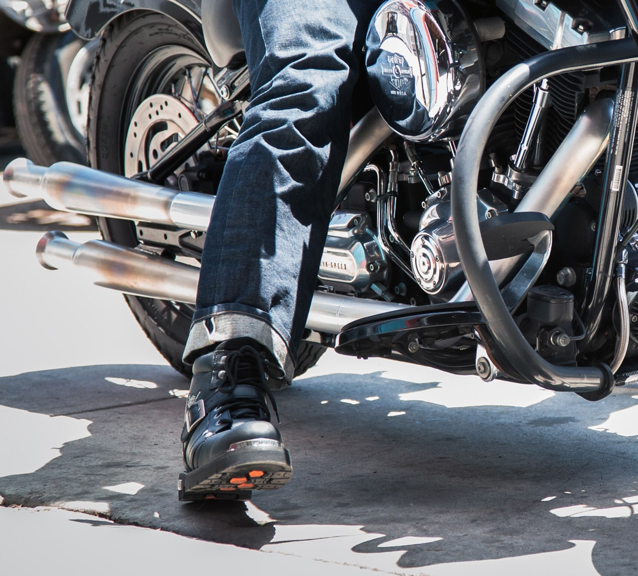Men's Brake Buckle Leather Riding Boots