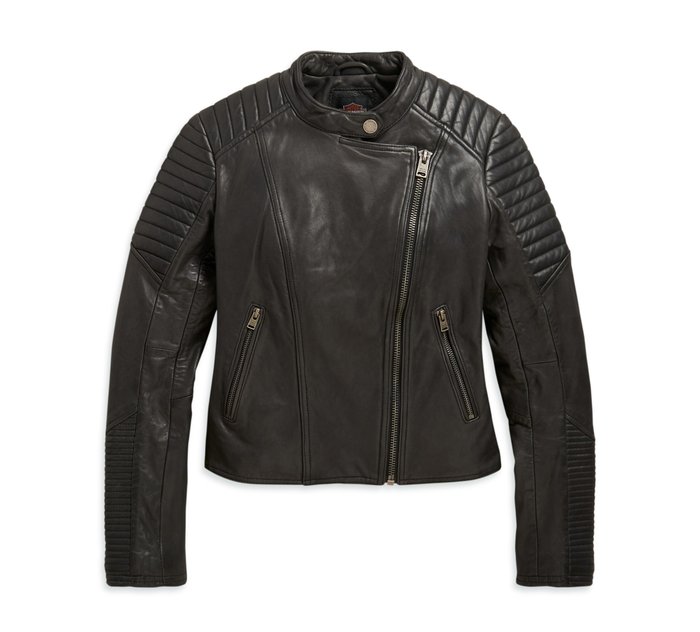 Women's Leather Biker Slim Fit Jacket 1