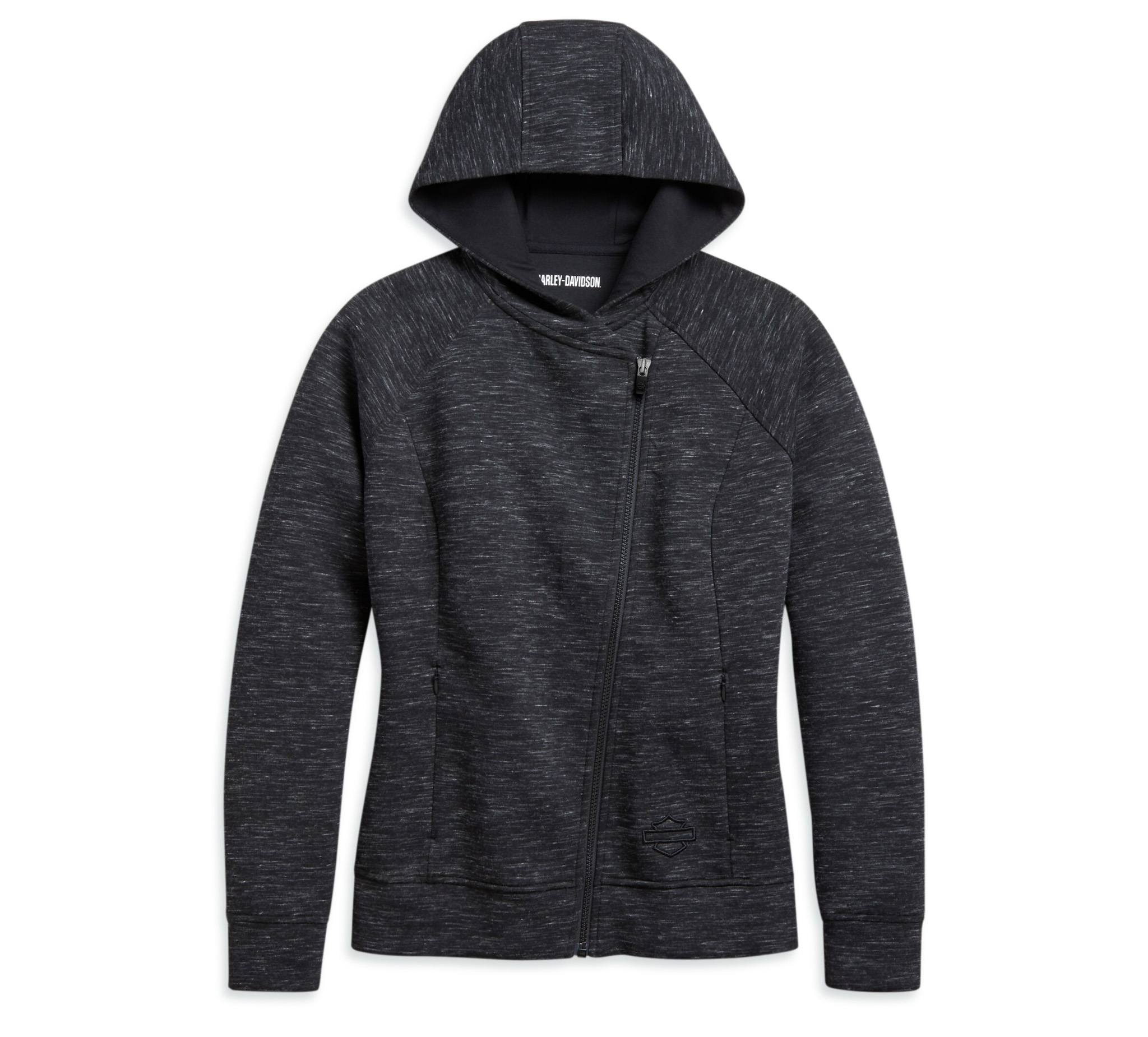 asymmetrical zip hoodie