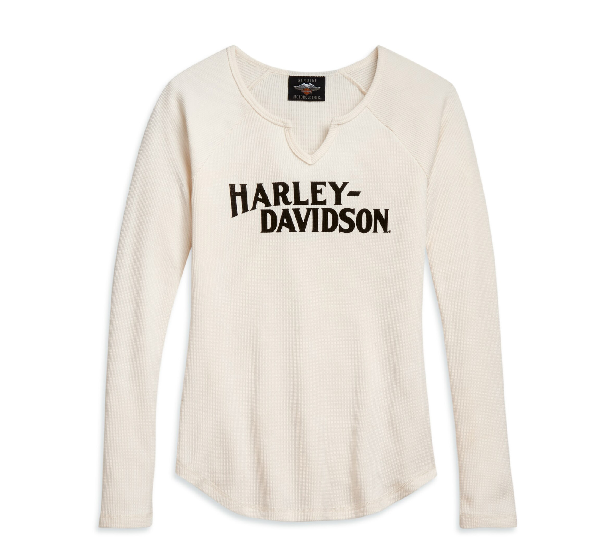 Women's Raglan Sleeve Tee - White Sand | Harley-Davidson TW