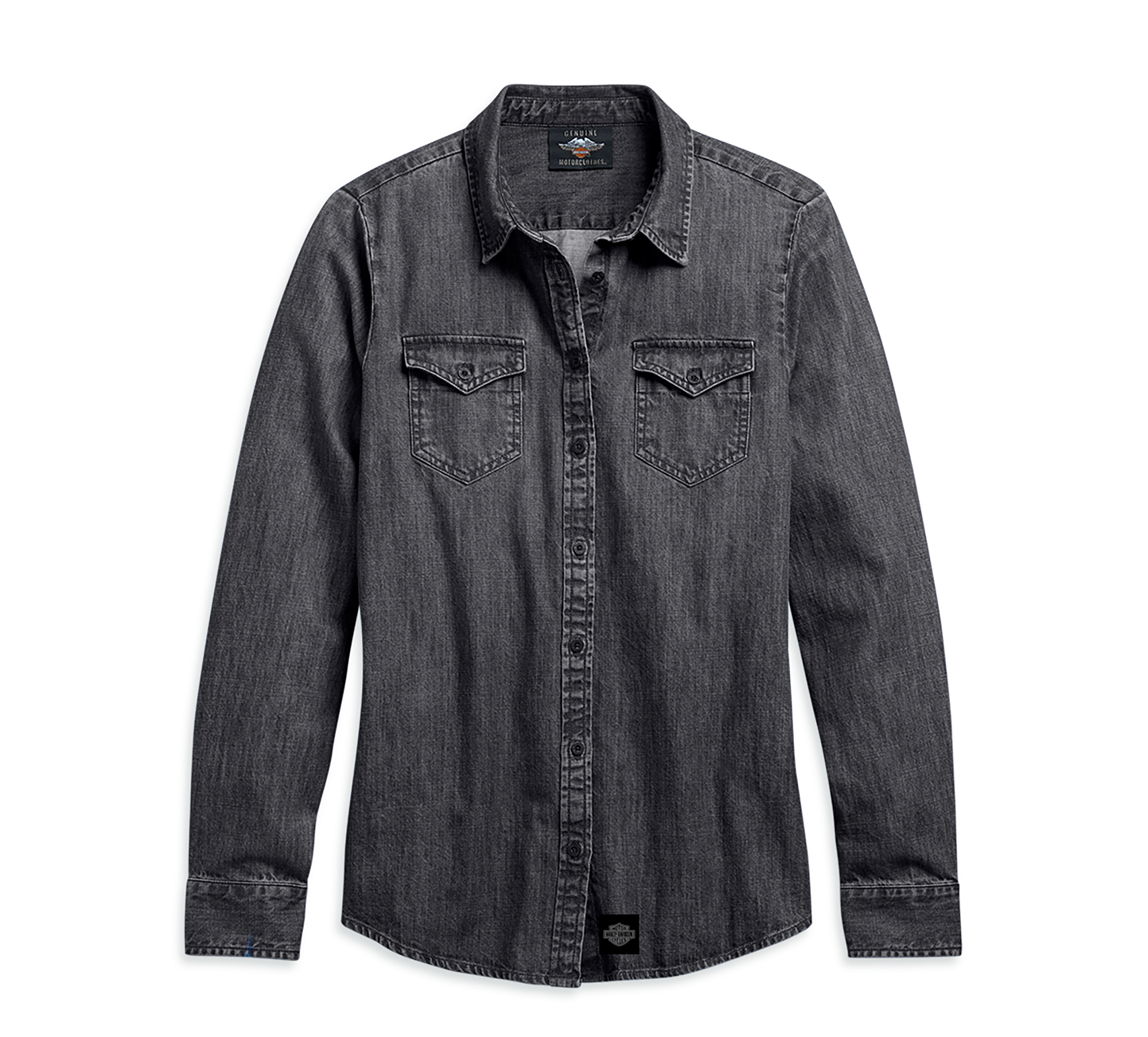 black denim shirt womens