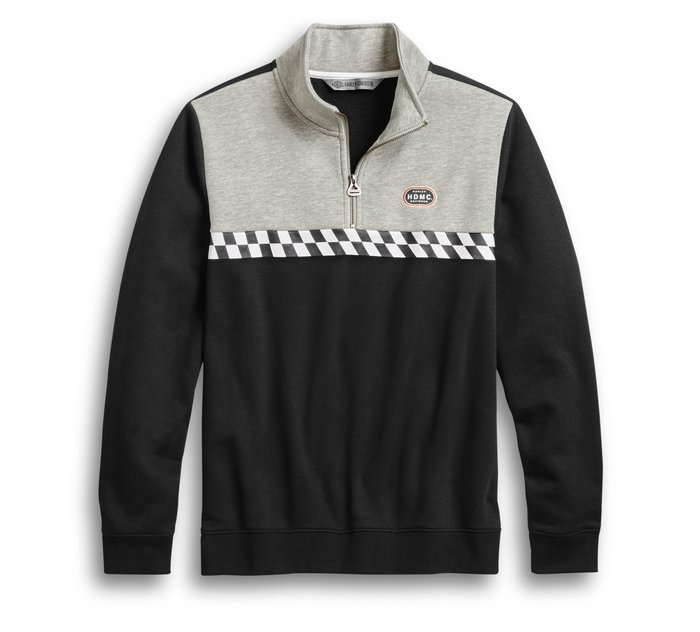 Men's Race Stripe 1/4-Zip Pullover - Slim Fit 1