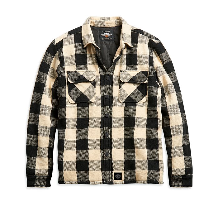 Men's Vintage Plaid Shirt Jacket 1