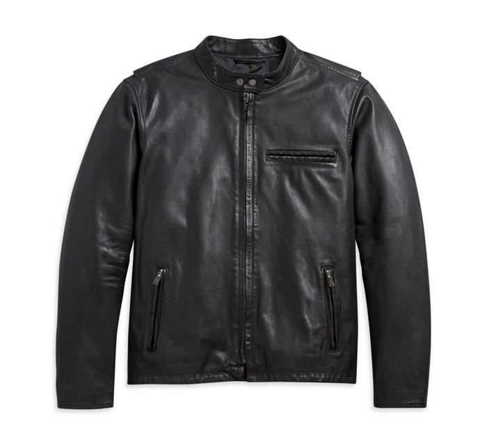 Men's Cafe Racer Leather Jacket 1