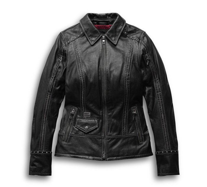 Women's Intrepidity Leather Jacket - Petite 1