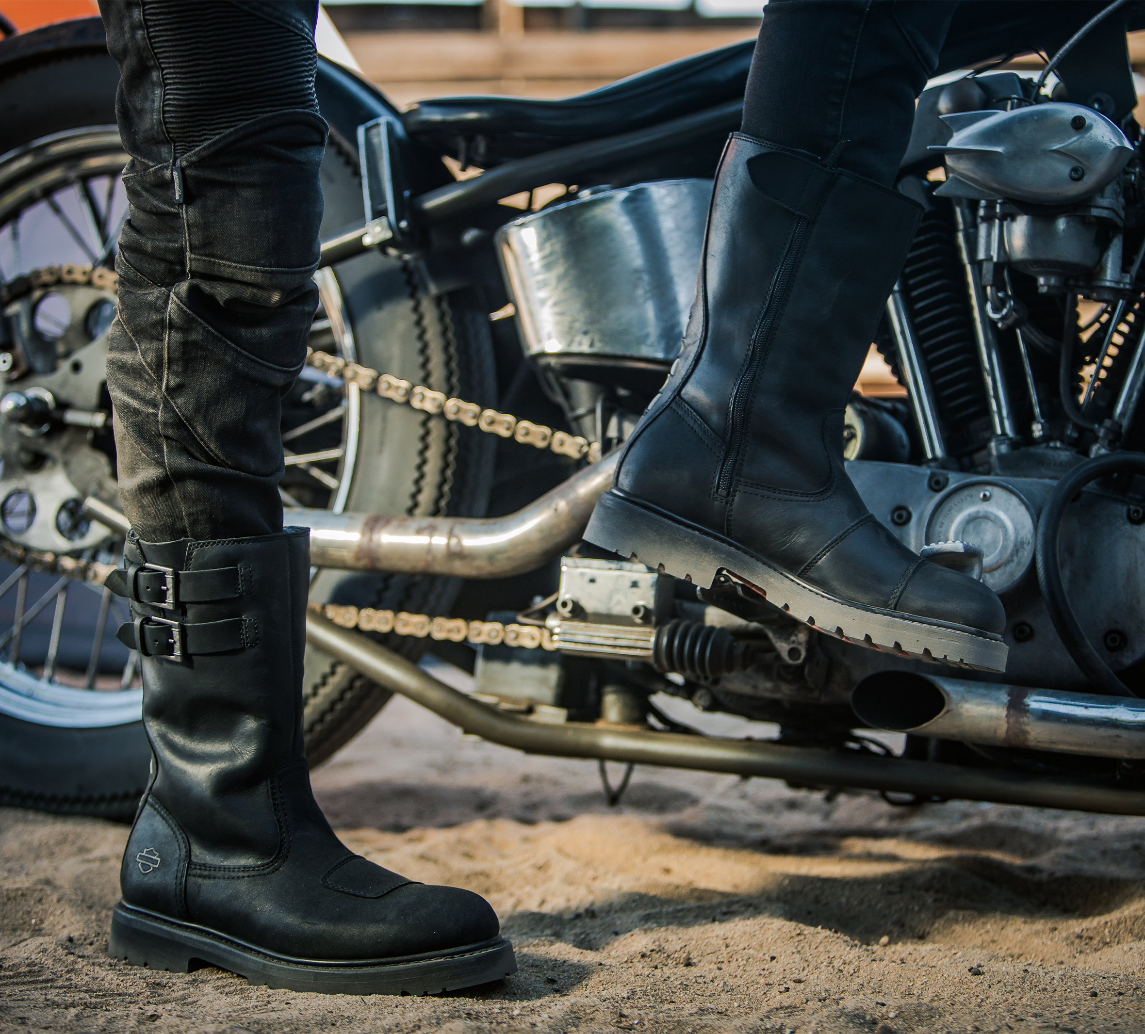 harley davidson pull on boots